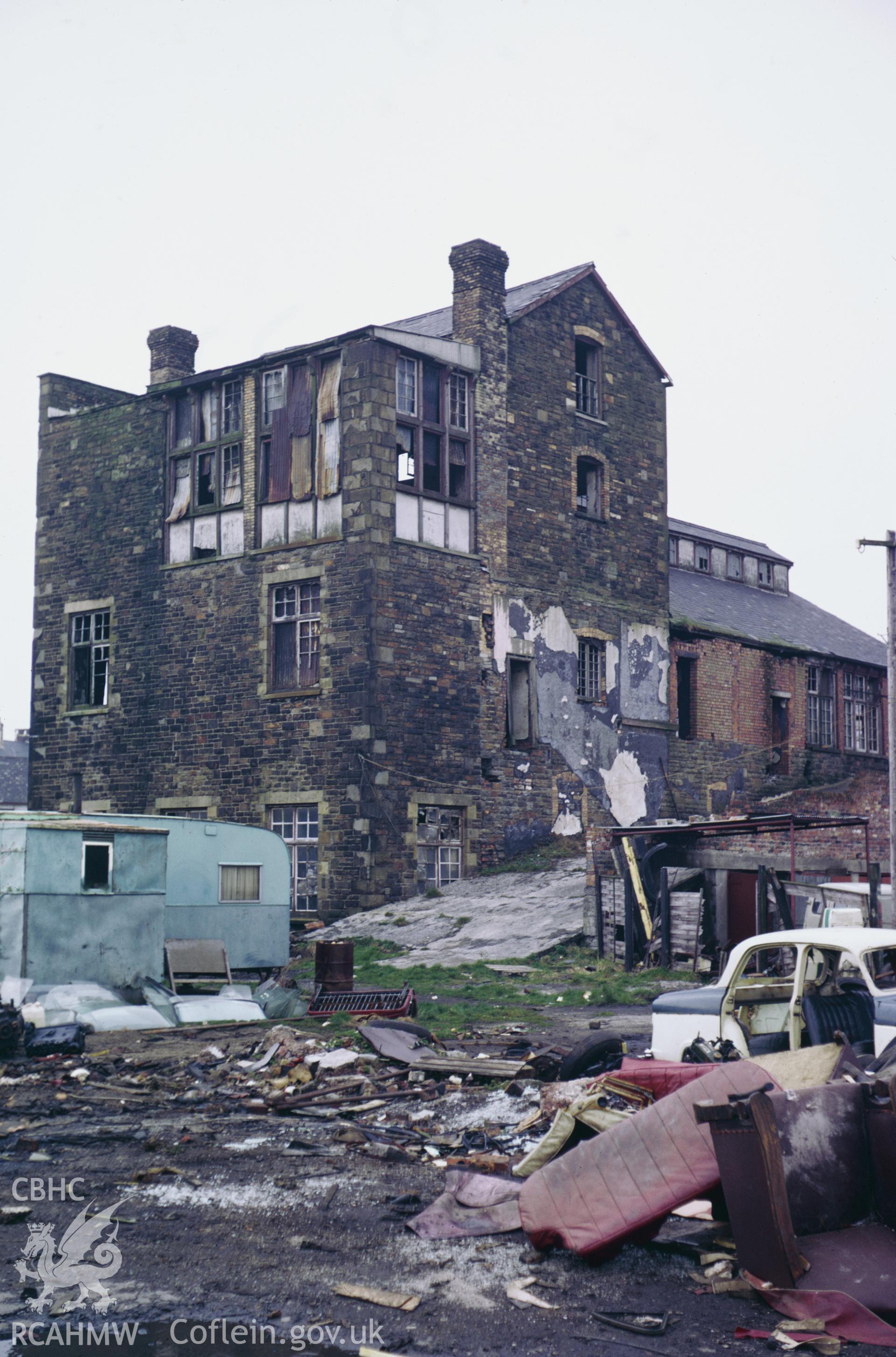 35mm colour slide of New Brewery, Llanelli, Carmarthenshire, by Dylan Roberts.
