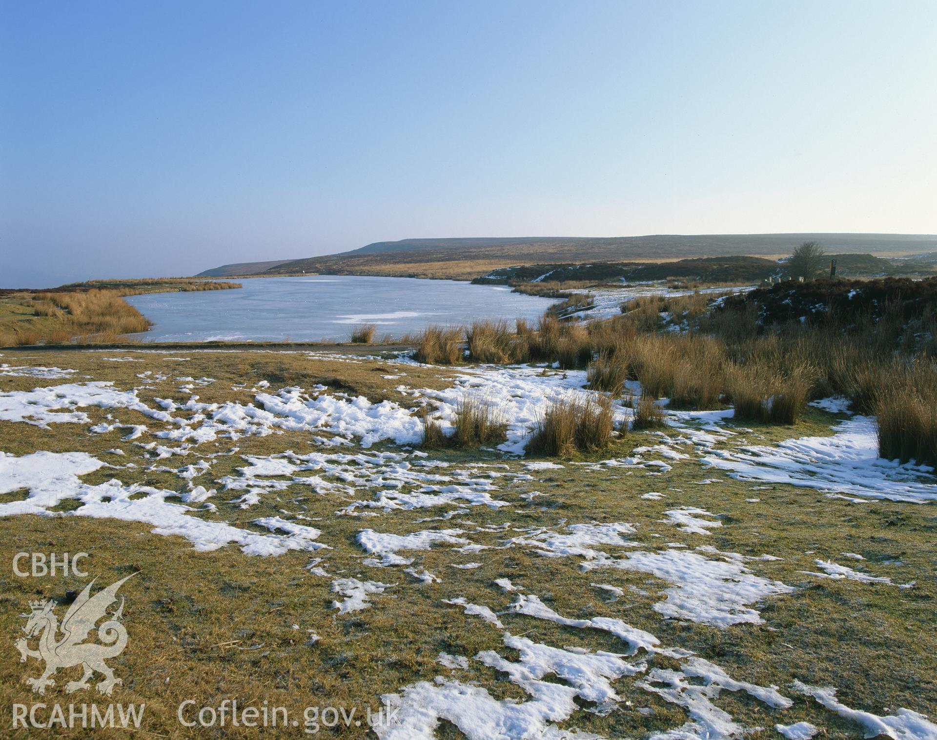 Colour transparency showing Keepers Pond, Blaenavon, produced by Iain Wright, 2004