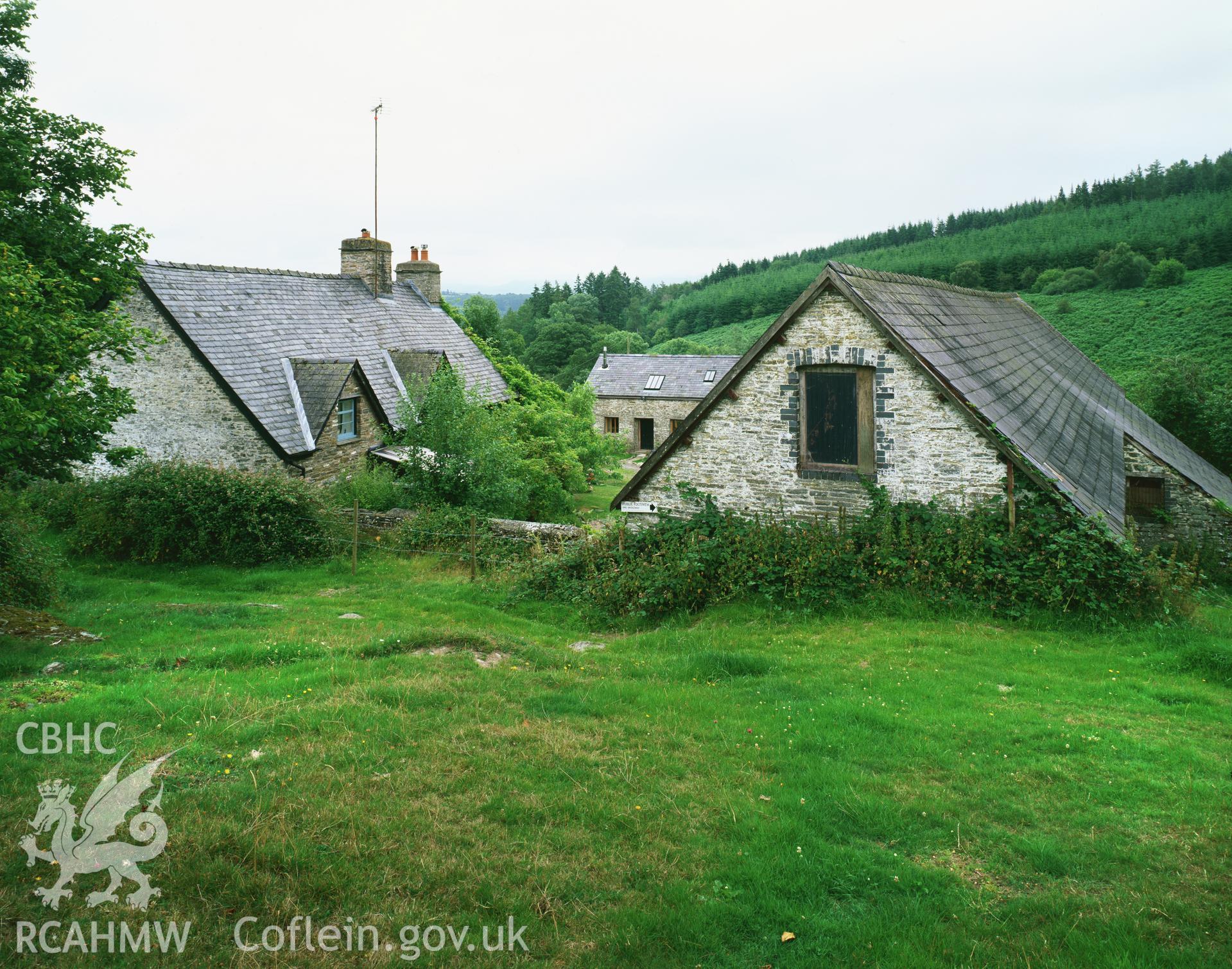 RCAHMW colour transparency showing view of Hafod y Garreg, Erwood, taken by I.N. Wright, 2004