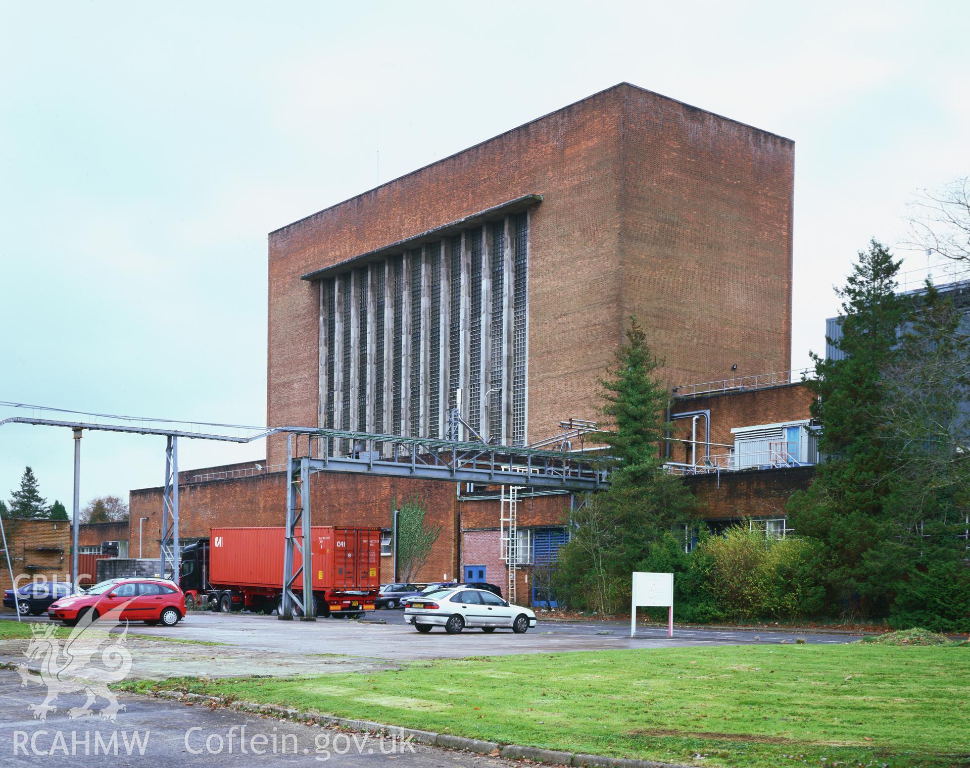 RCAHMW colour transparency showing the Dupont Factory, Pontypool taken by I.N. Wright, November 2005
