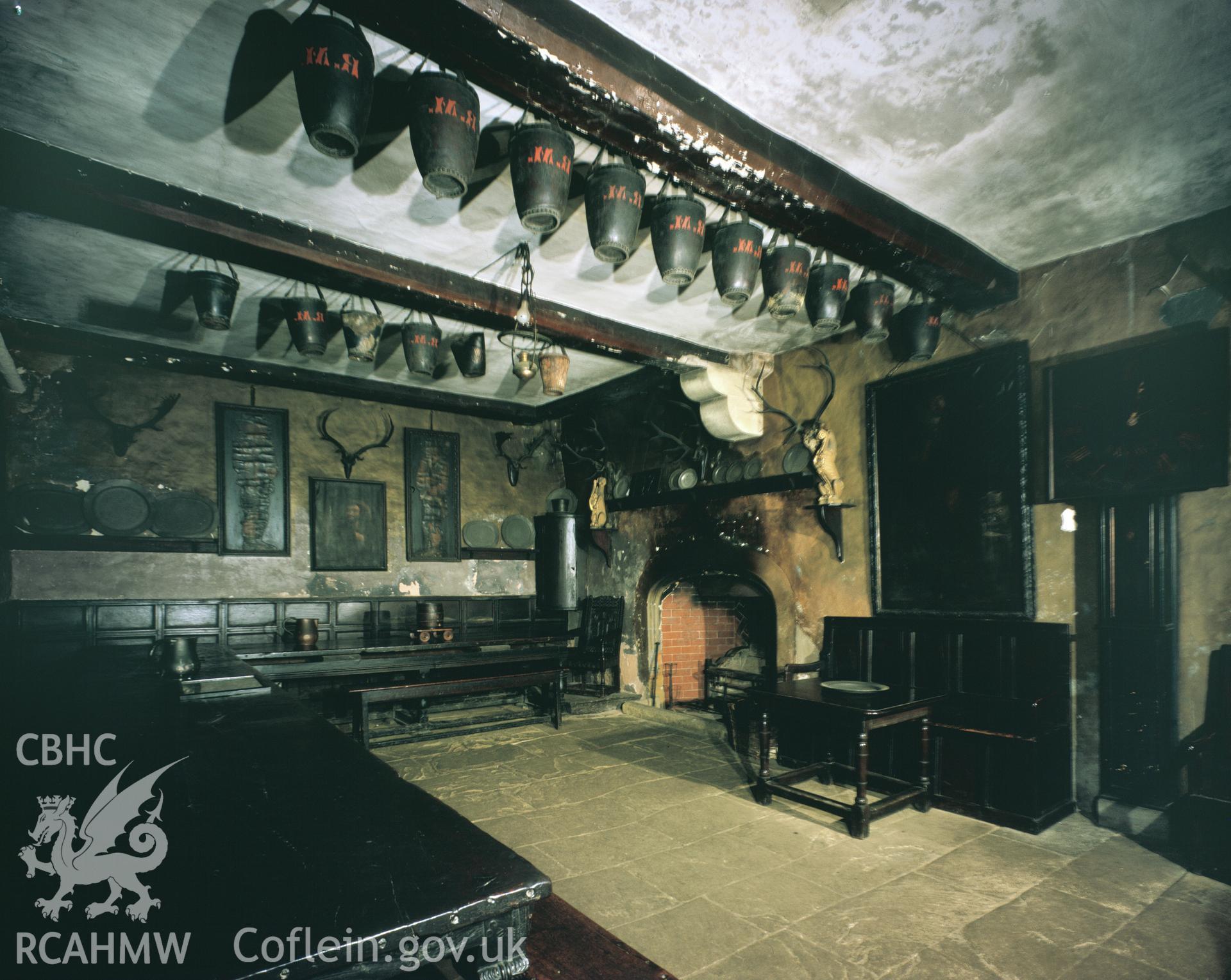 RCAHMW colour transparency showing the kitchen at Chirk Castle taken by I.N. Wright, 1979