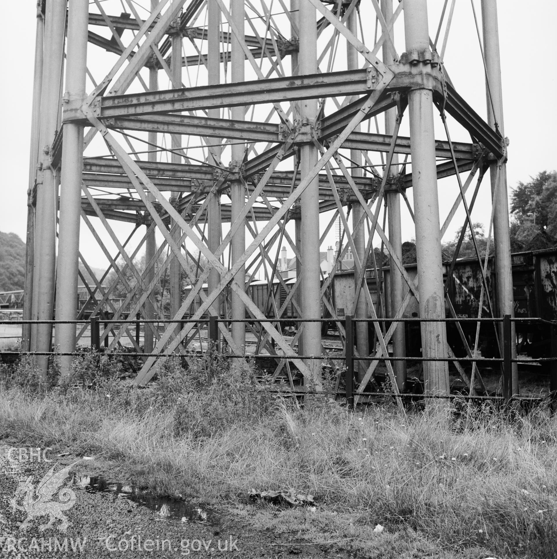 Close-up of piers