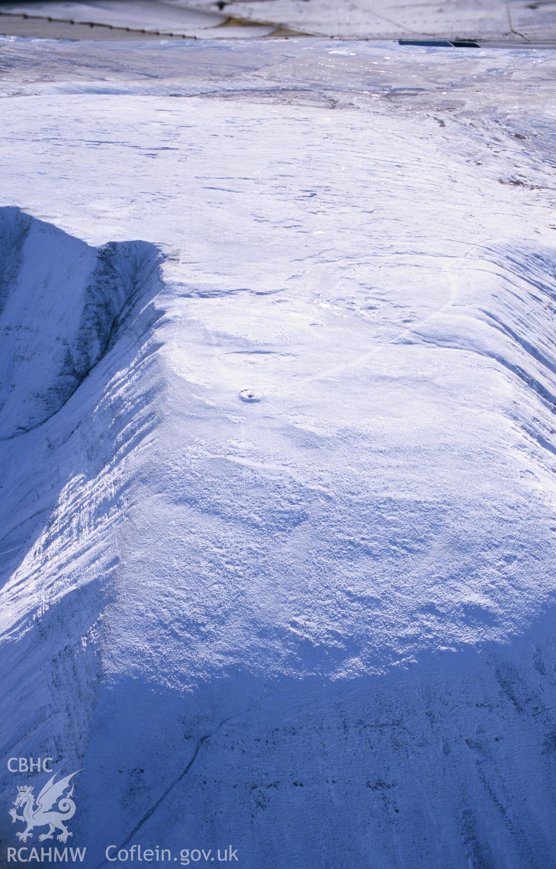 RCAHMW colour oblique aerial photograph of Fan foel, cairn. Taken by Toby Driver on 10/01/2003