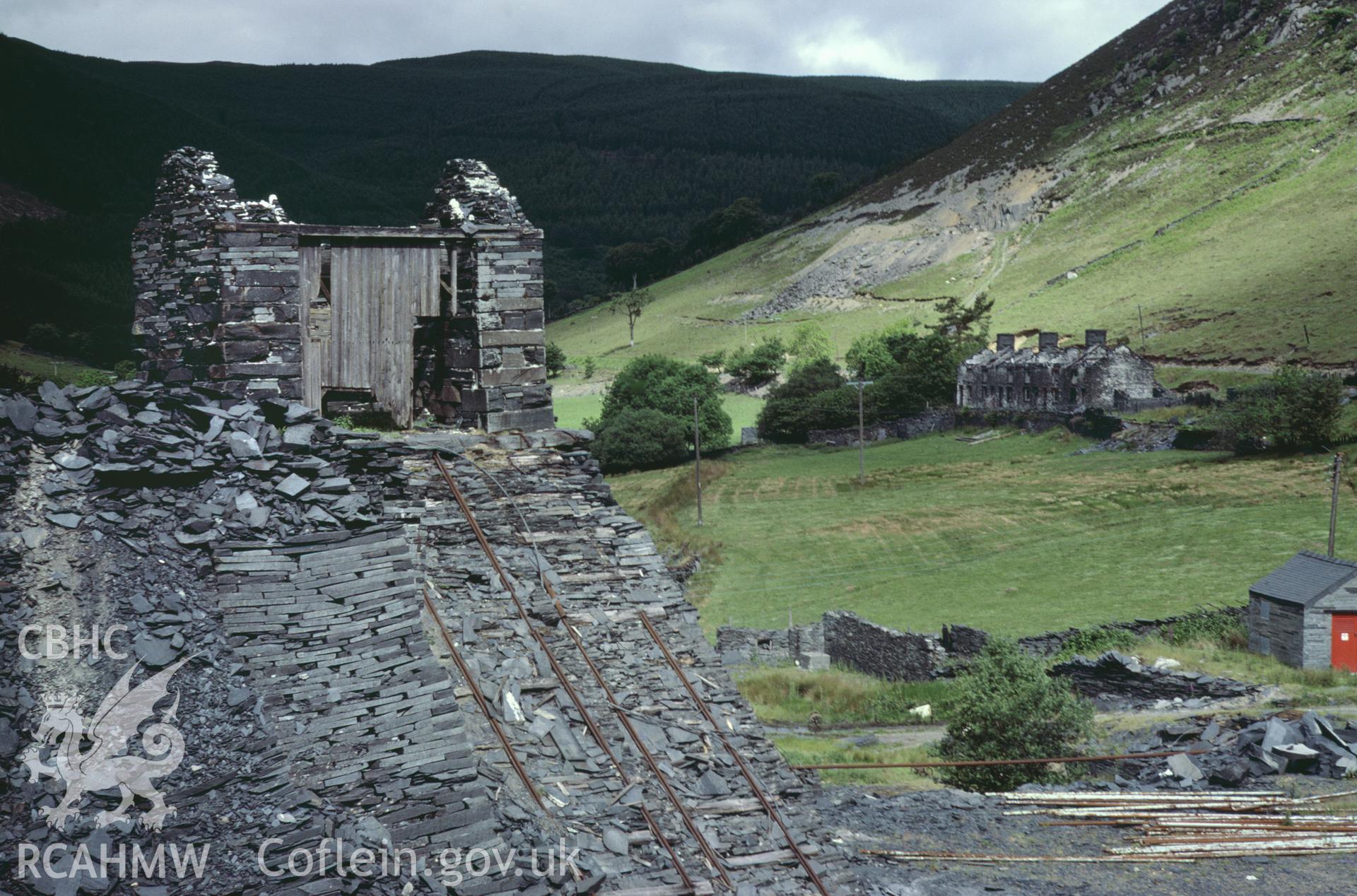 35mm colour slide of Aberllefefni Slate Quarry, Merionethshire by Dylan Roberts.