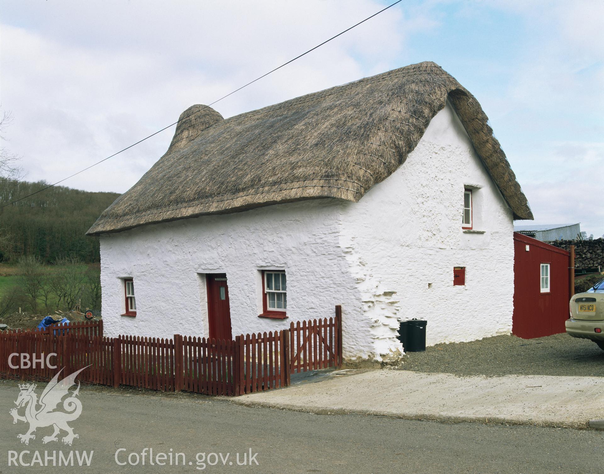 Colour transparency showing view of Troedrhiwfallen, Cribyn, produced by Iain Wright, June 2004