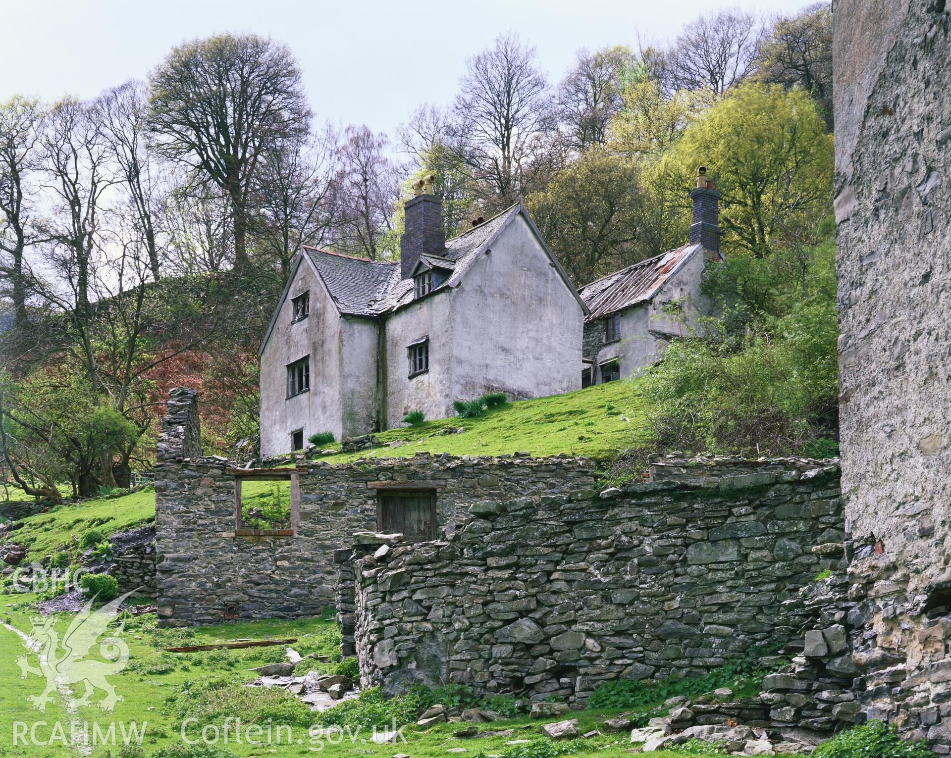 RCAHMW colour transparency showing Bryn Dethol, Llangollen taken by RCAHMW, undated.