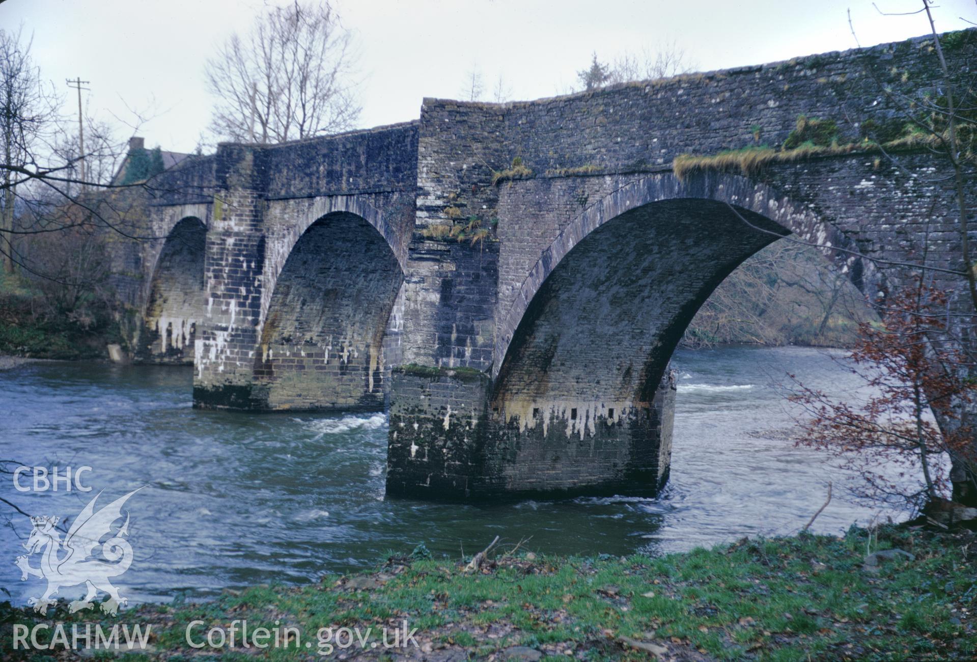 Colour 35mm slide of Pont Cothi, Carmarthenshire, by Dylan Roberts.