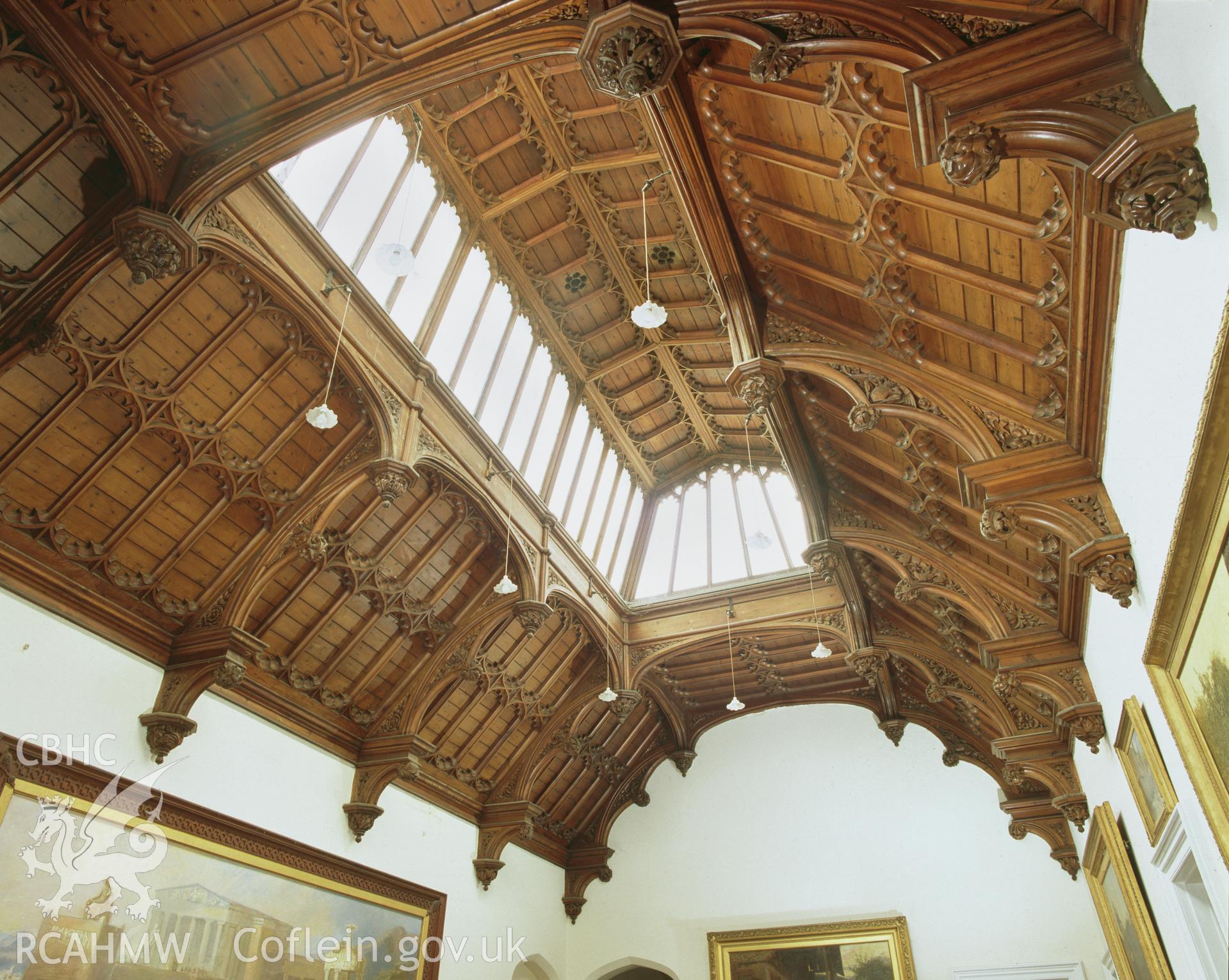 Colour transparency showing interior view of Stradey Castle, Llanelli taken by Iain Wright, June 2004.