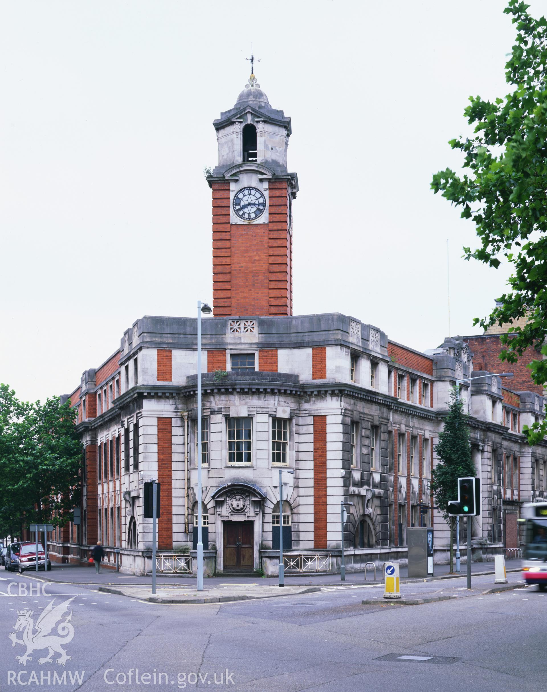 RCAHMW colour transparency showing Swansea Police Station taken by I.N. Wright, July 2005