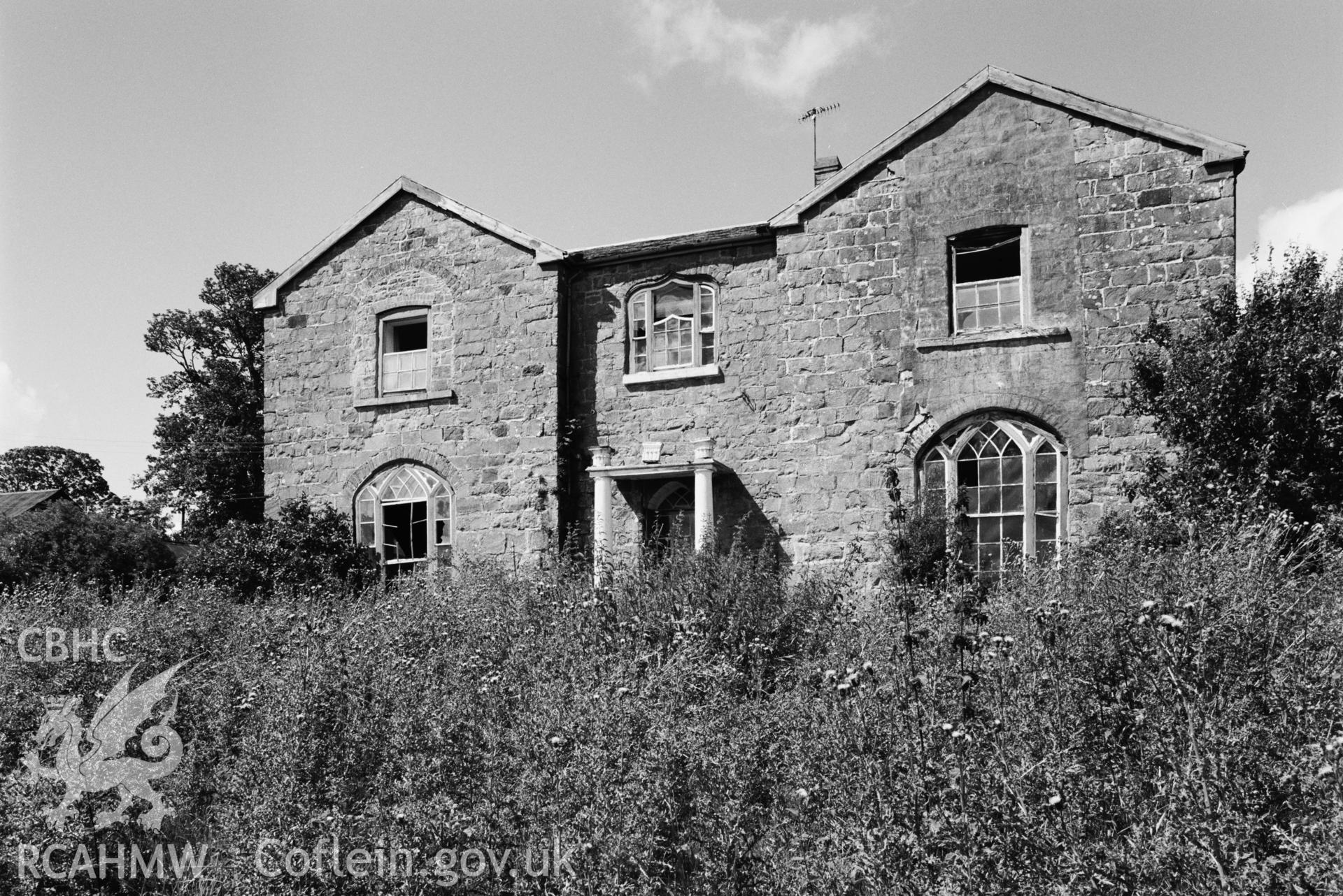 Exterior view, main elevation