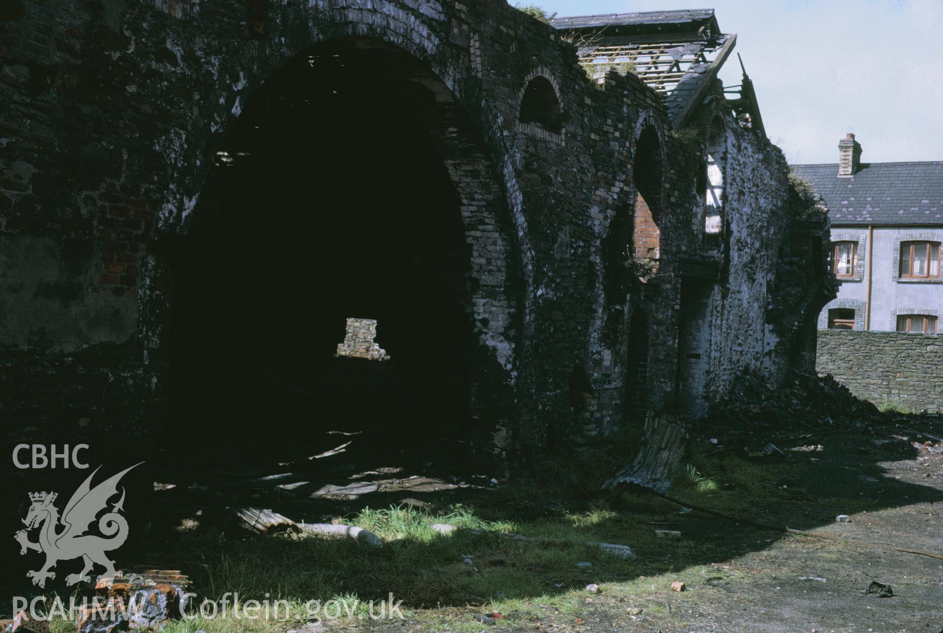 35mm Slide of Morfa Tinplate Works, Llanelli, Carmarthenshire, by Dylan Roberts.