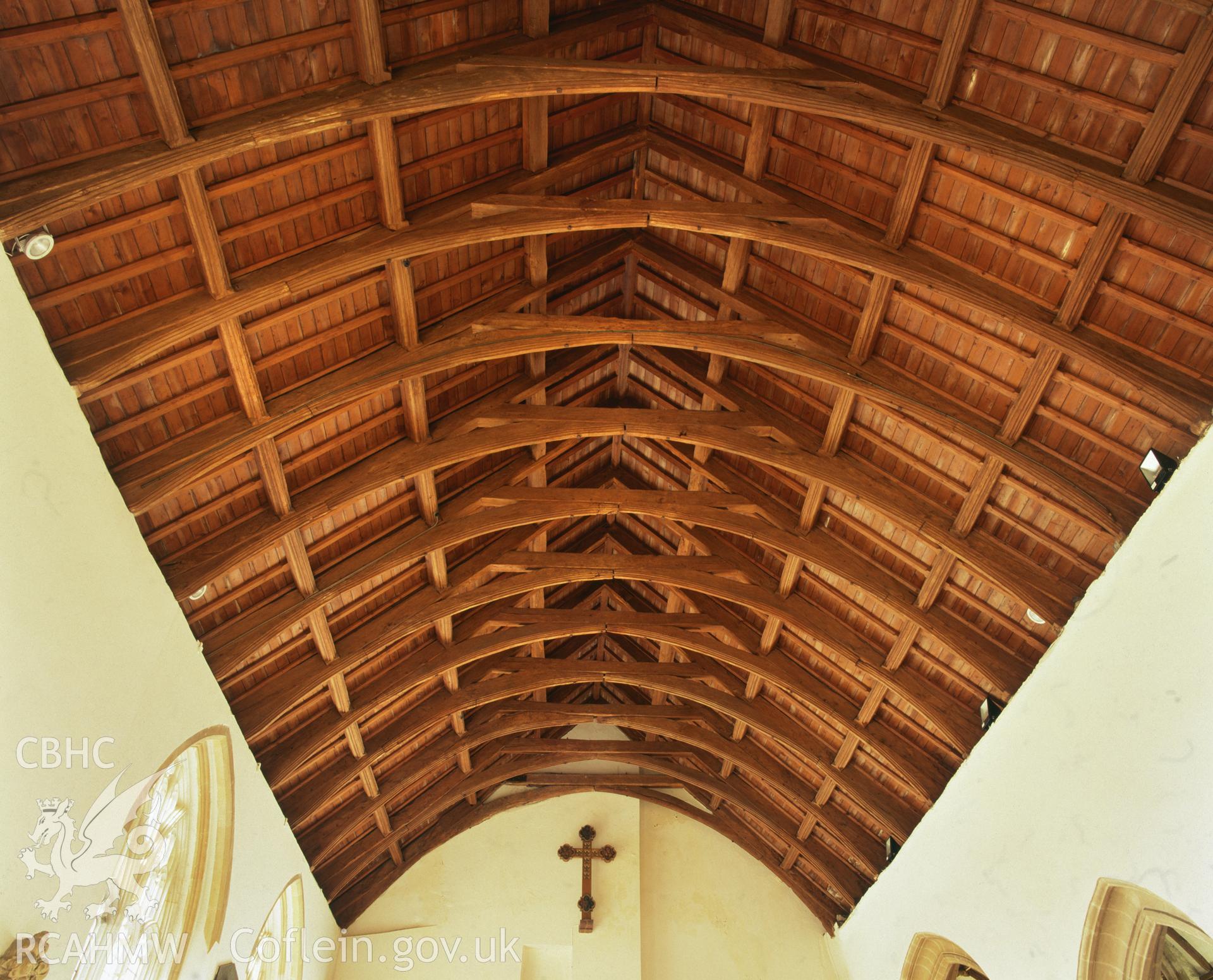 RCAHMW colour transparency showing interior view of St Mary's Church, Tenby, taken by I.N. Wright, 2003.