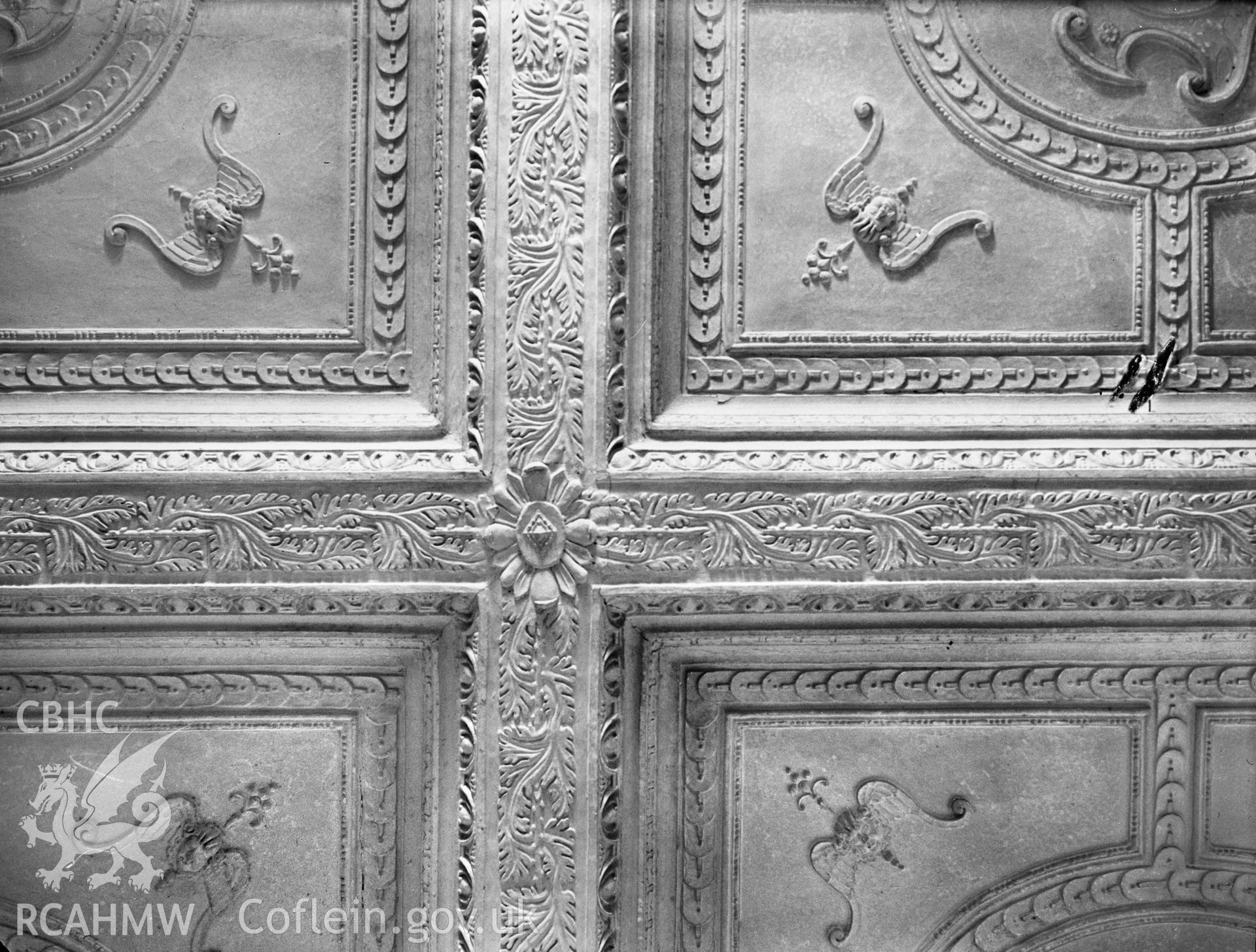 Interior view showing ceiling in room adjacent to the ballroom