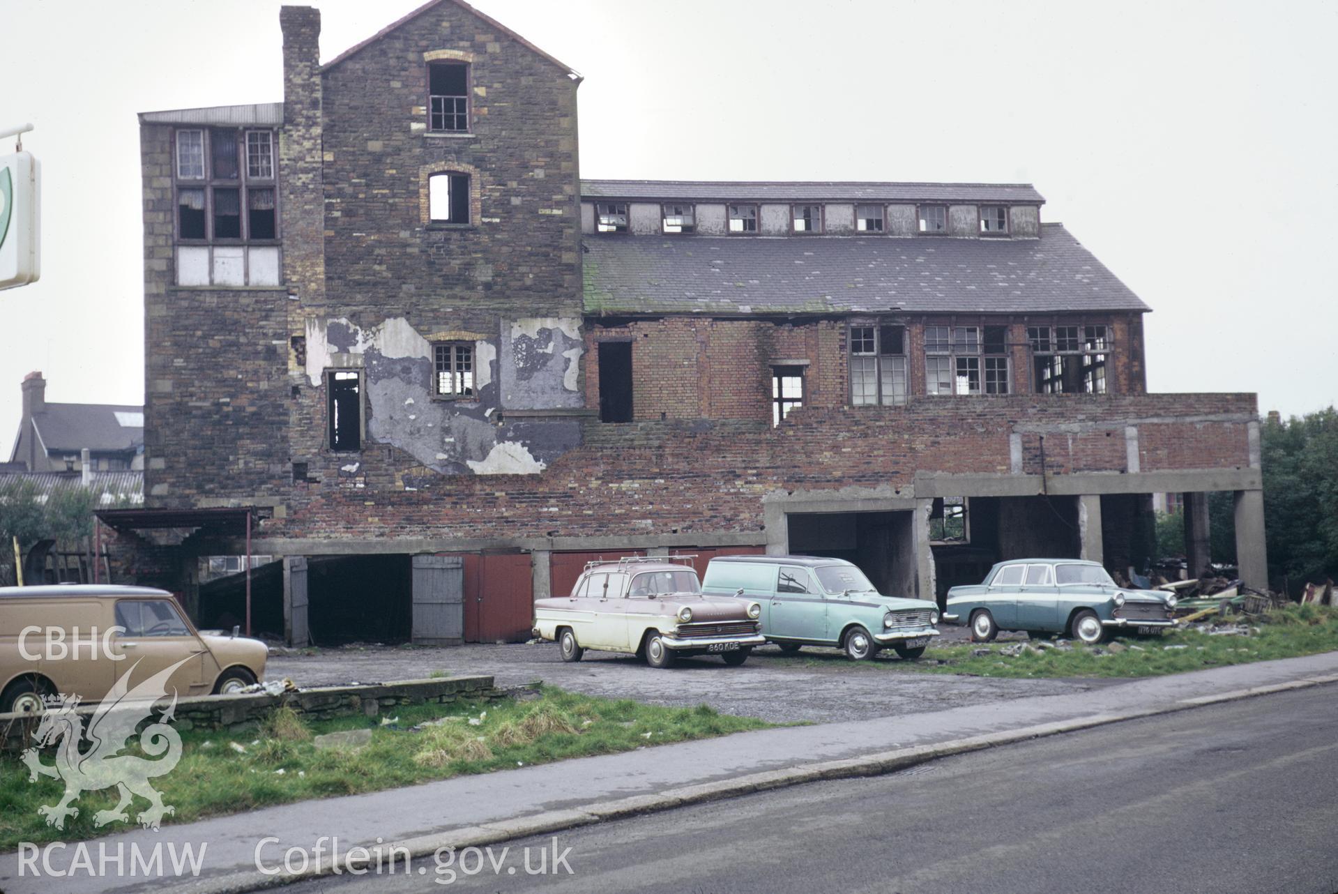 35mm colour slide showing New Brewery, Llanelli, Carmarthenshire, by Dylan Roberts.