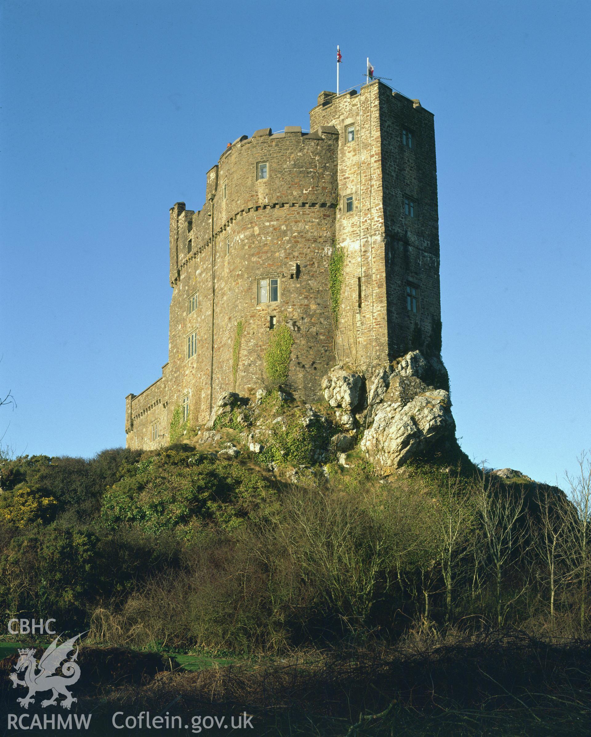 RCAHMW colour transparency showing view of Roch Castle, taken by Iain Wright, 2003.