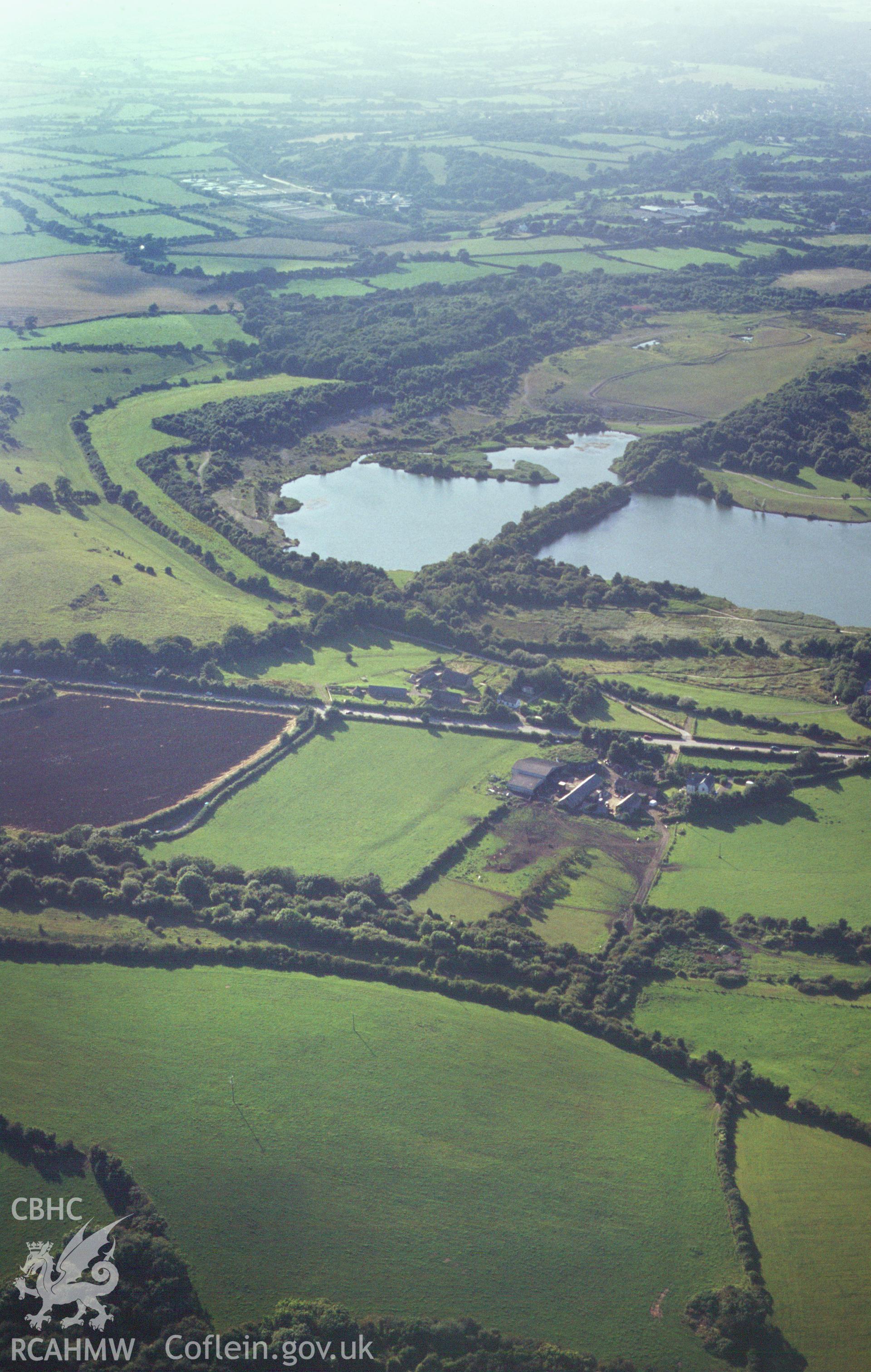RCAHMW colour slide oblique aerial photograph of Cosmeston, taken on 01/05/1998 by Toby Driver