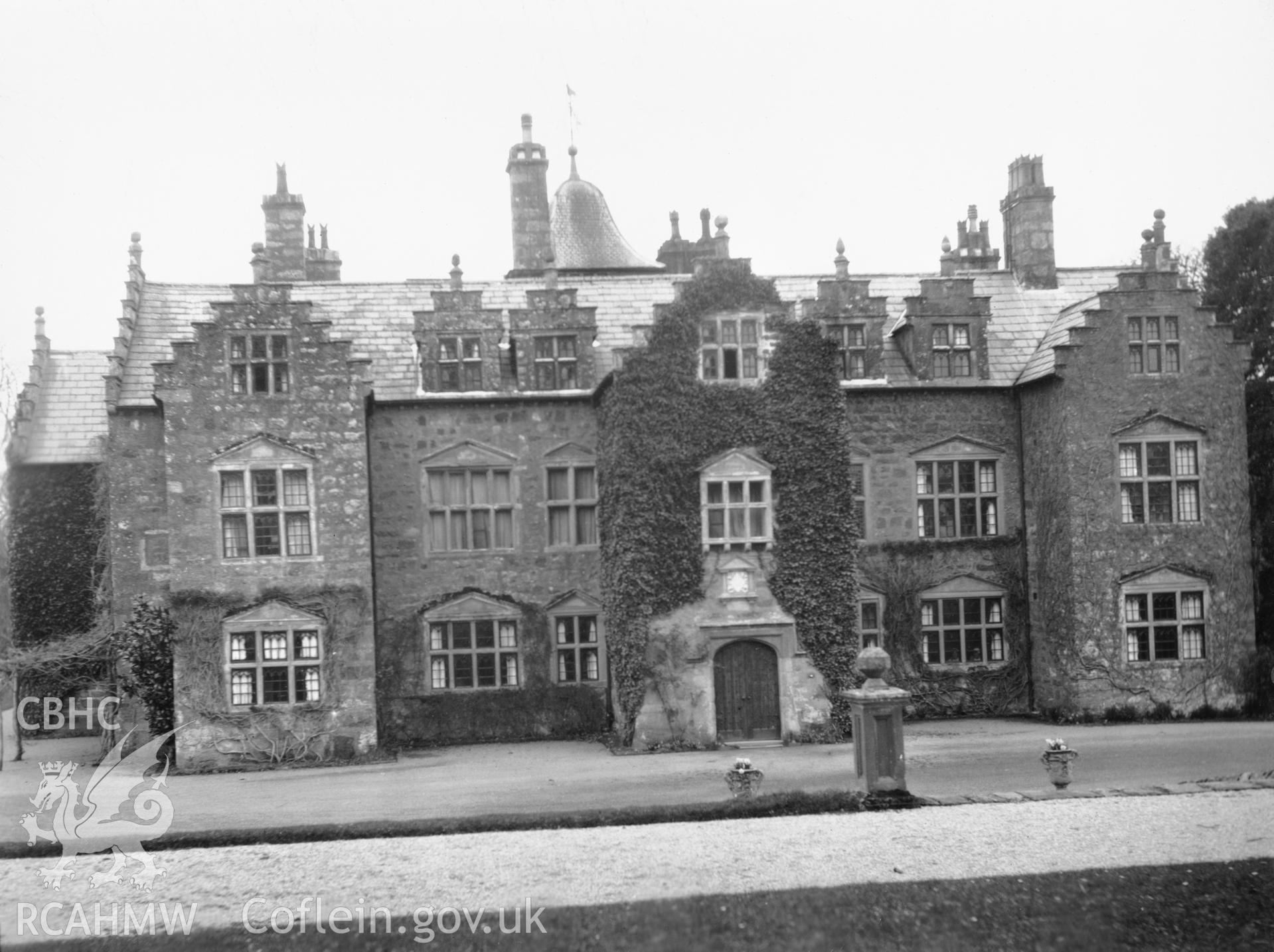 Plas Coch, Anglesey;  Seven black and white photographs, probably circa 1915, negatives not held.