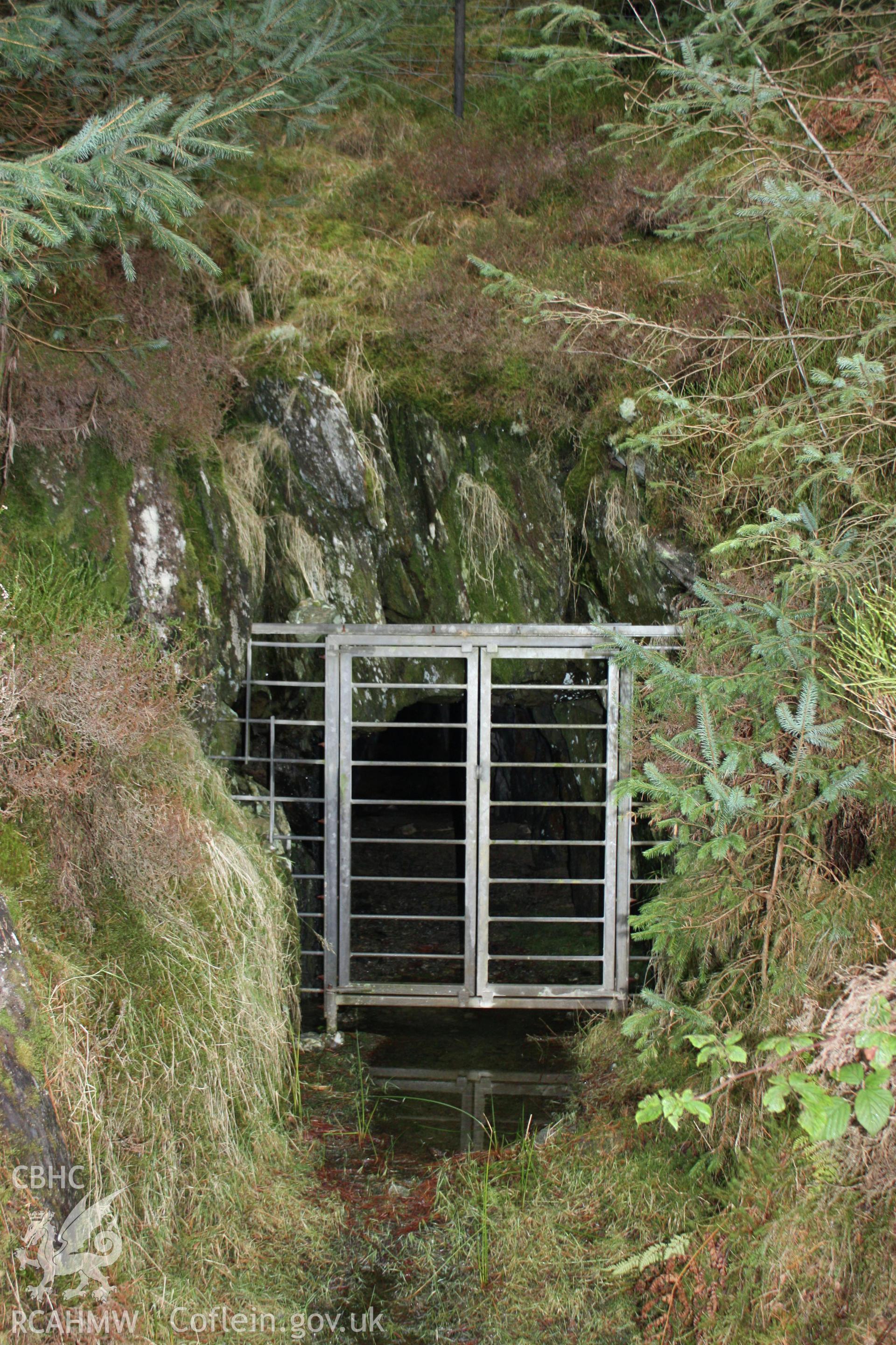 Ystrad Einion metal mine.  Adit entrance