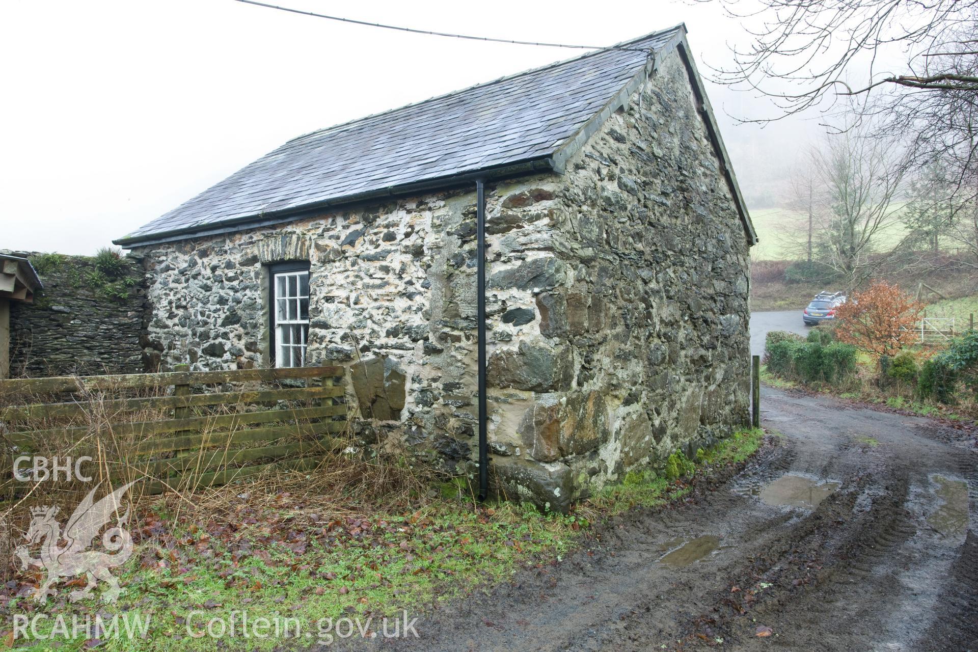 Exterior from the southwest.