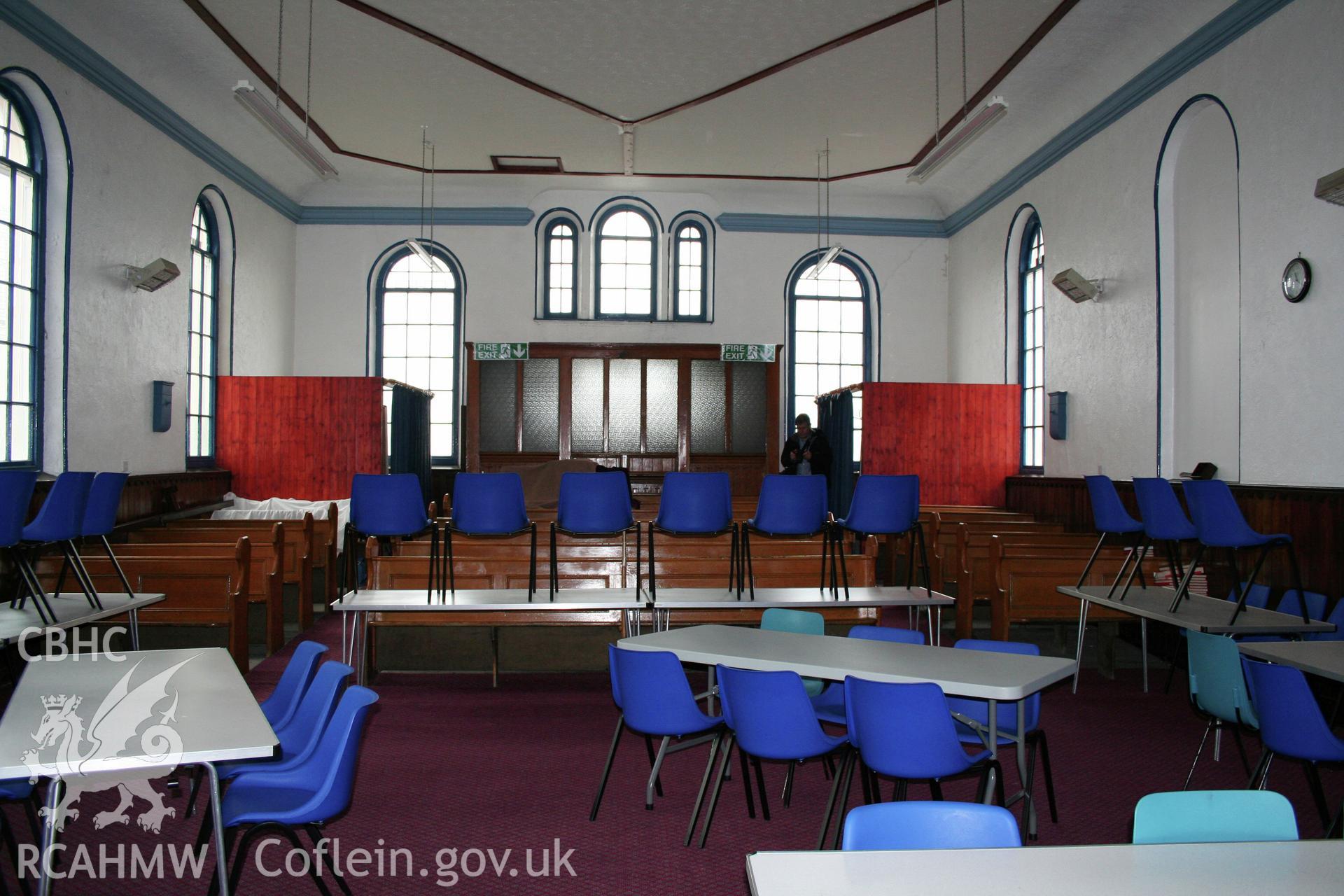 Interior of chapel looking East.