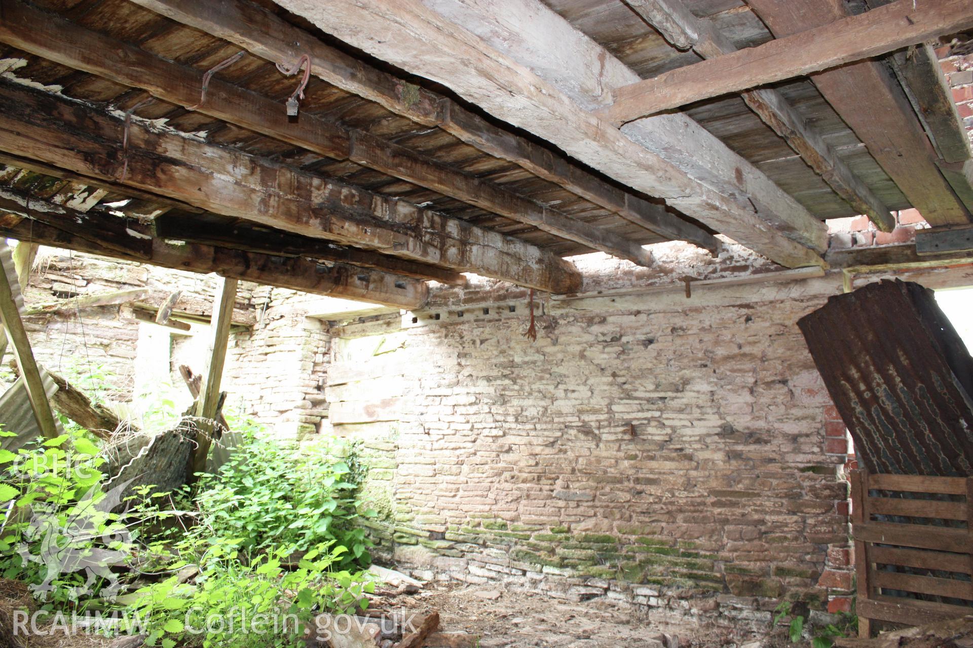 Interior of stable.