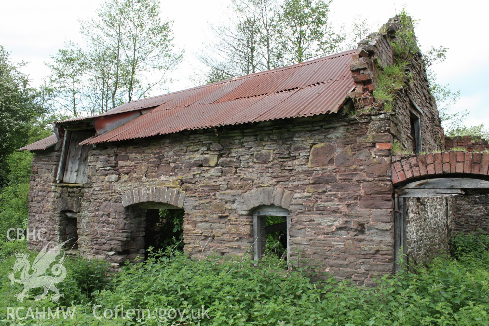 East elevation of stable.