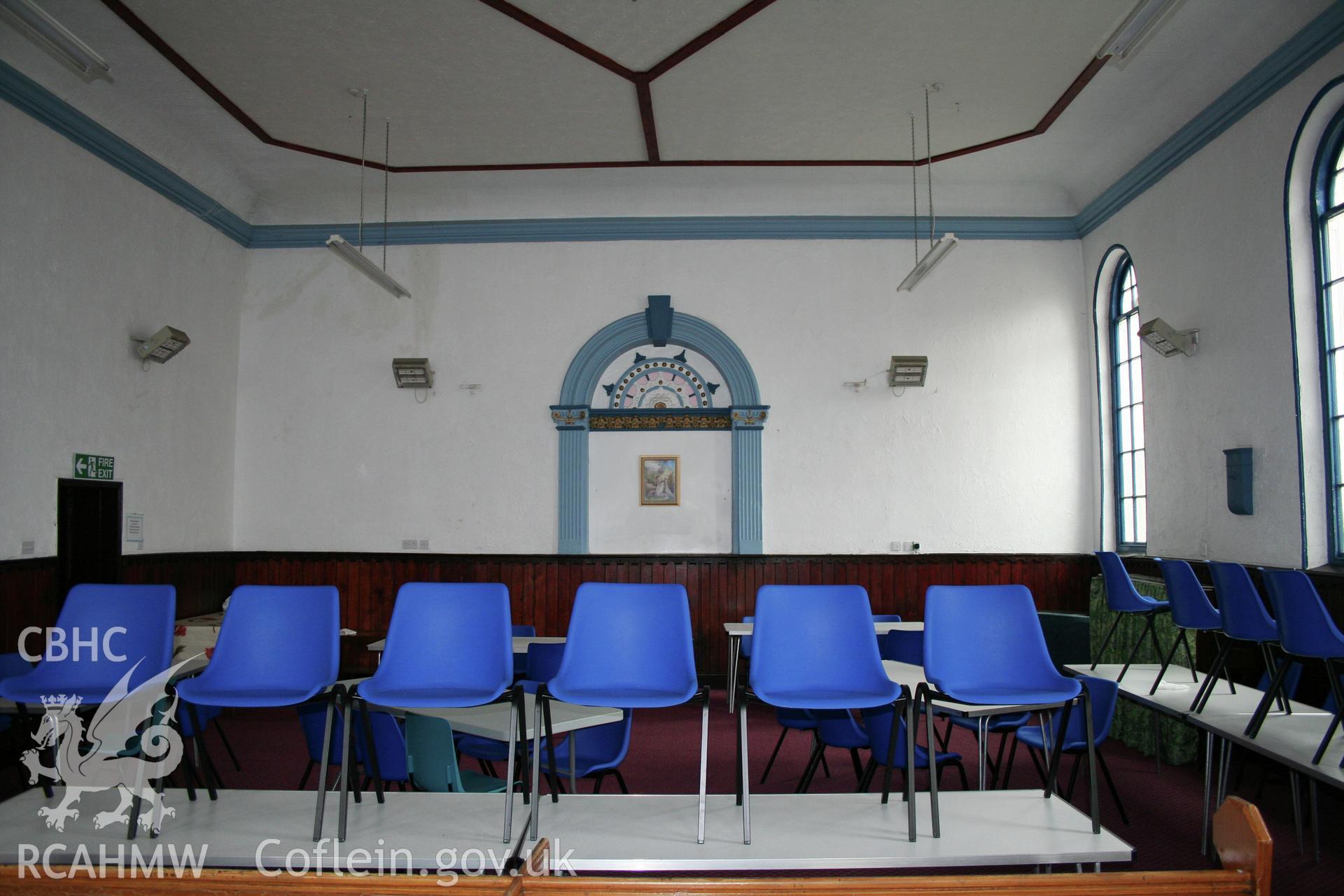 Interior of chapel looking West.