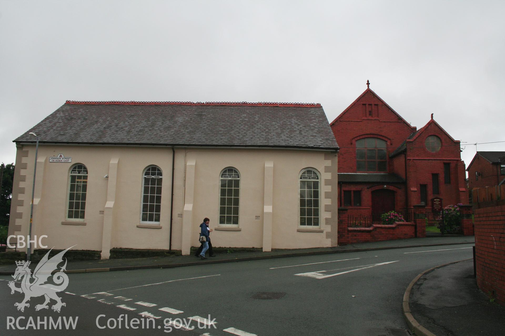 Side elevation of chapel from the North.