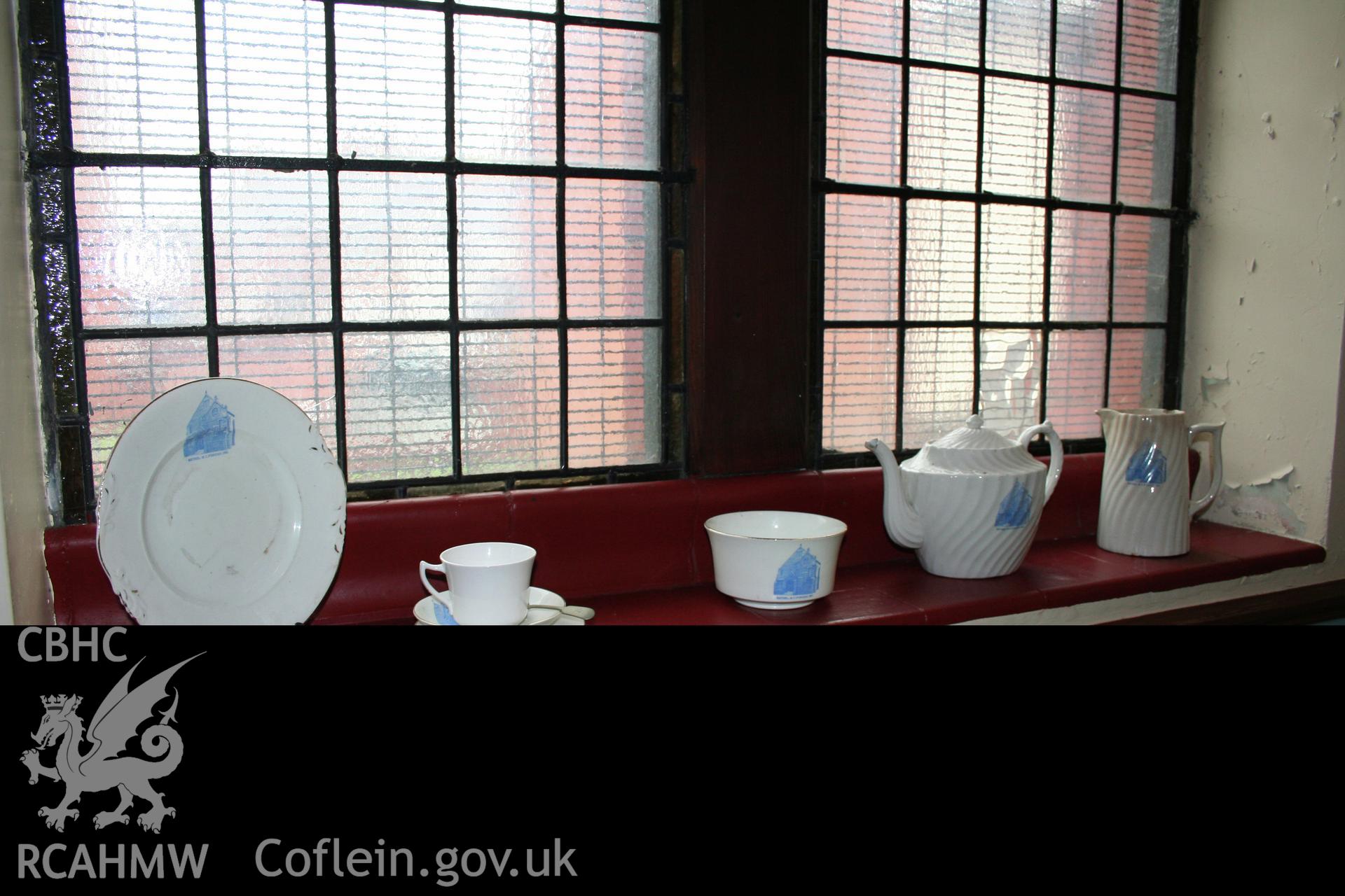 Bethel Chapel, detail of chapel china.