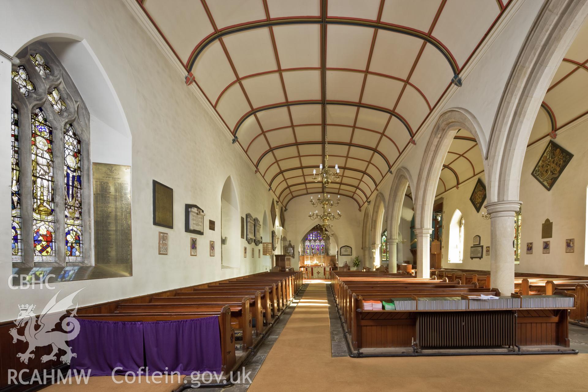 Interior, north aisle from the west.
