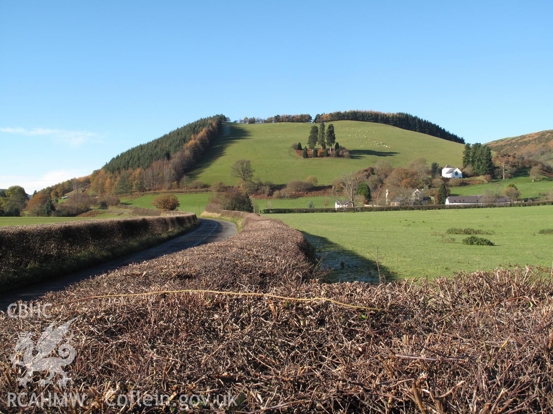 Site of the Battle of Pilleth from the east, taken by Brian Malaws on 15 November 2010.