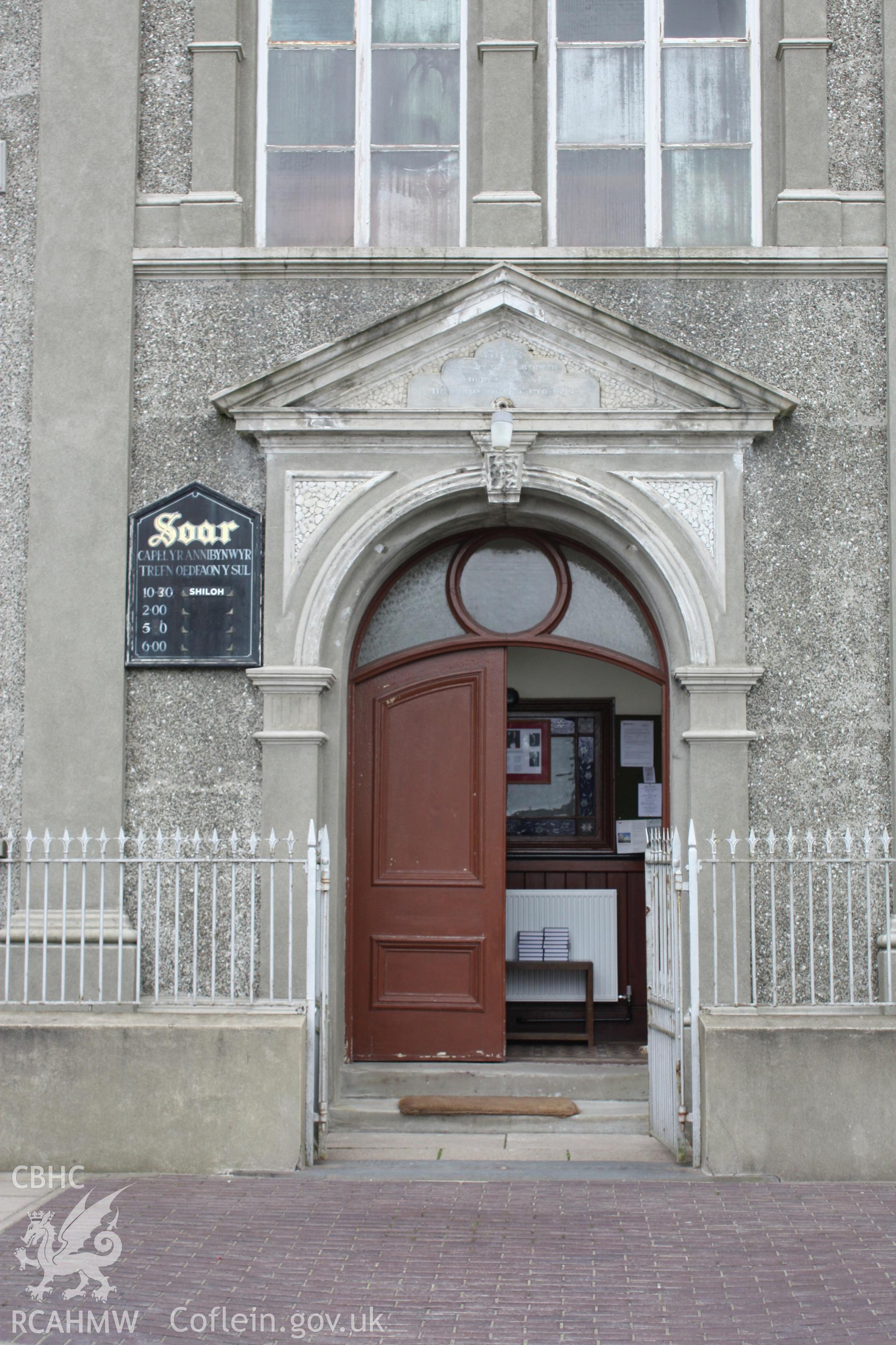 Soar chapel, front facade seen from the Commons.