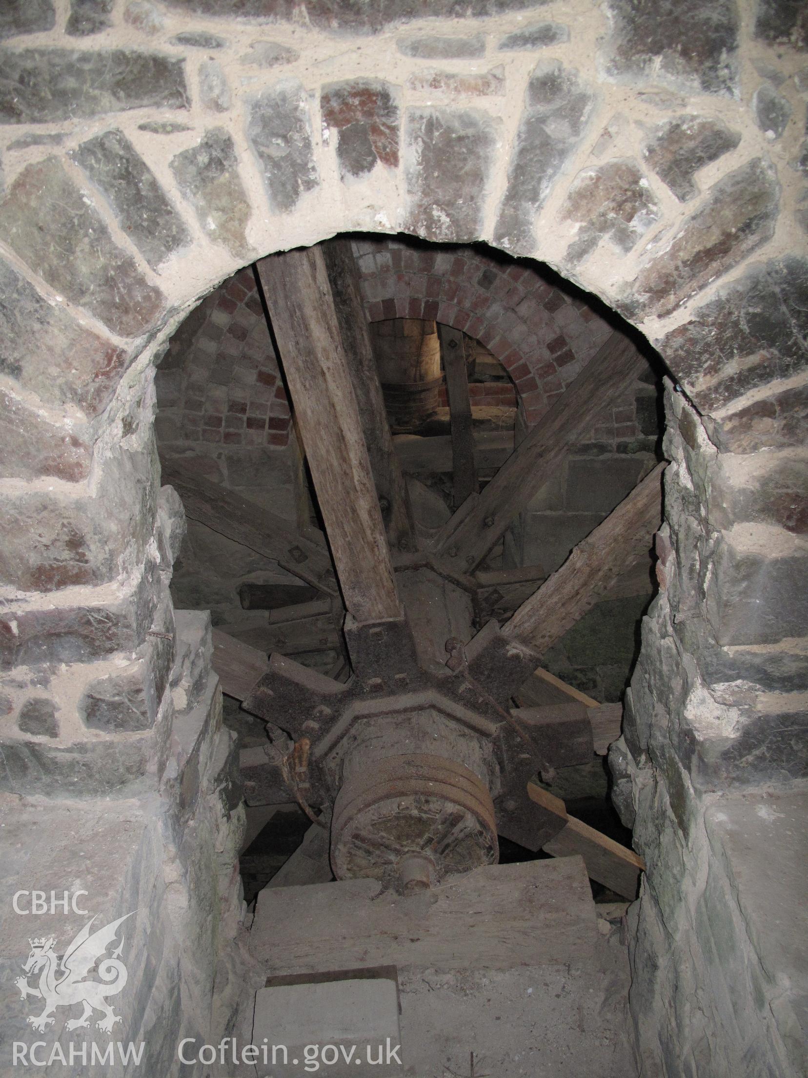 Waterwheel at Pontysgawrhyd Mill, taken by Hilary Malaws on 17 October 2009.