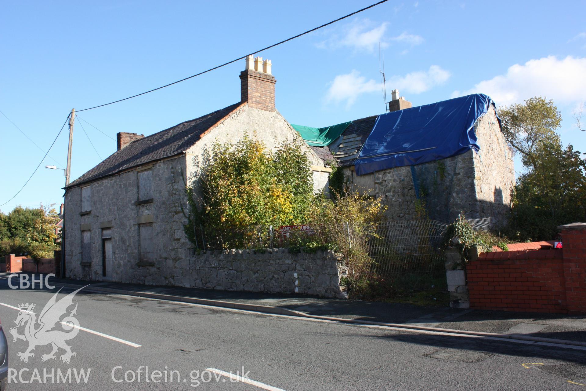 Plas Penyddeuglawdd, Pendyffryn Road, 37 - 39, 3/4 view from south-west.