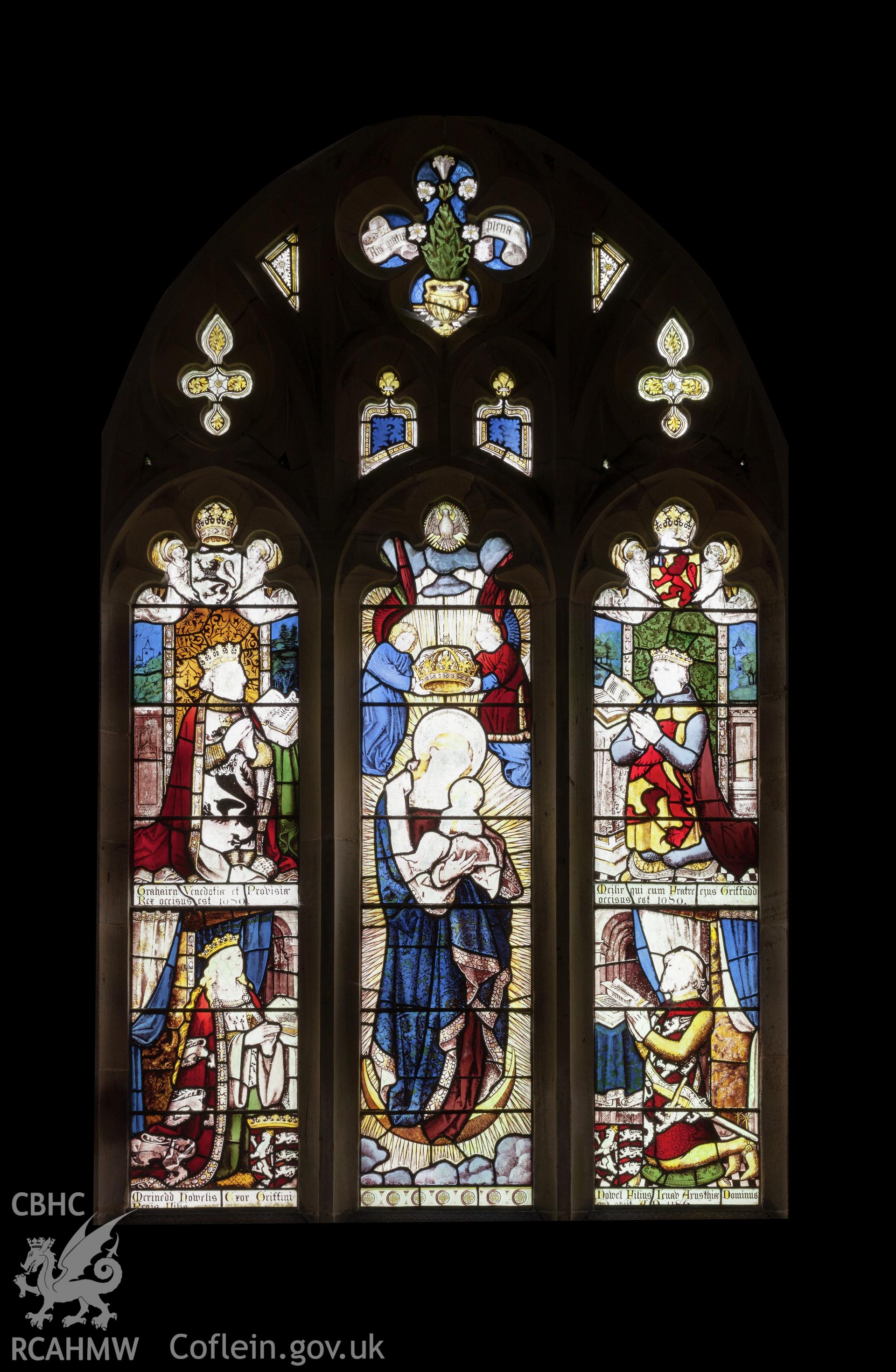 Stained glass windows.
