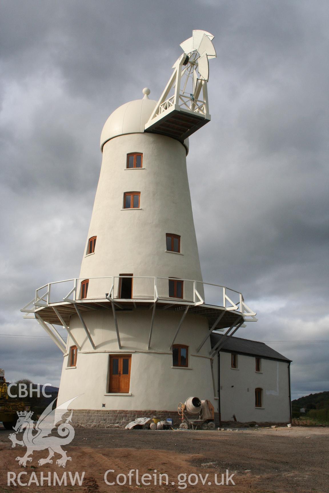 View of Llancayo Windmill from the southeast, taken by Brian Malaws on 18 October 2008.