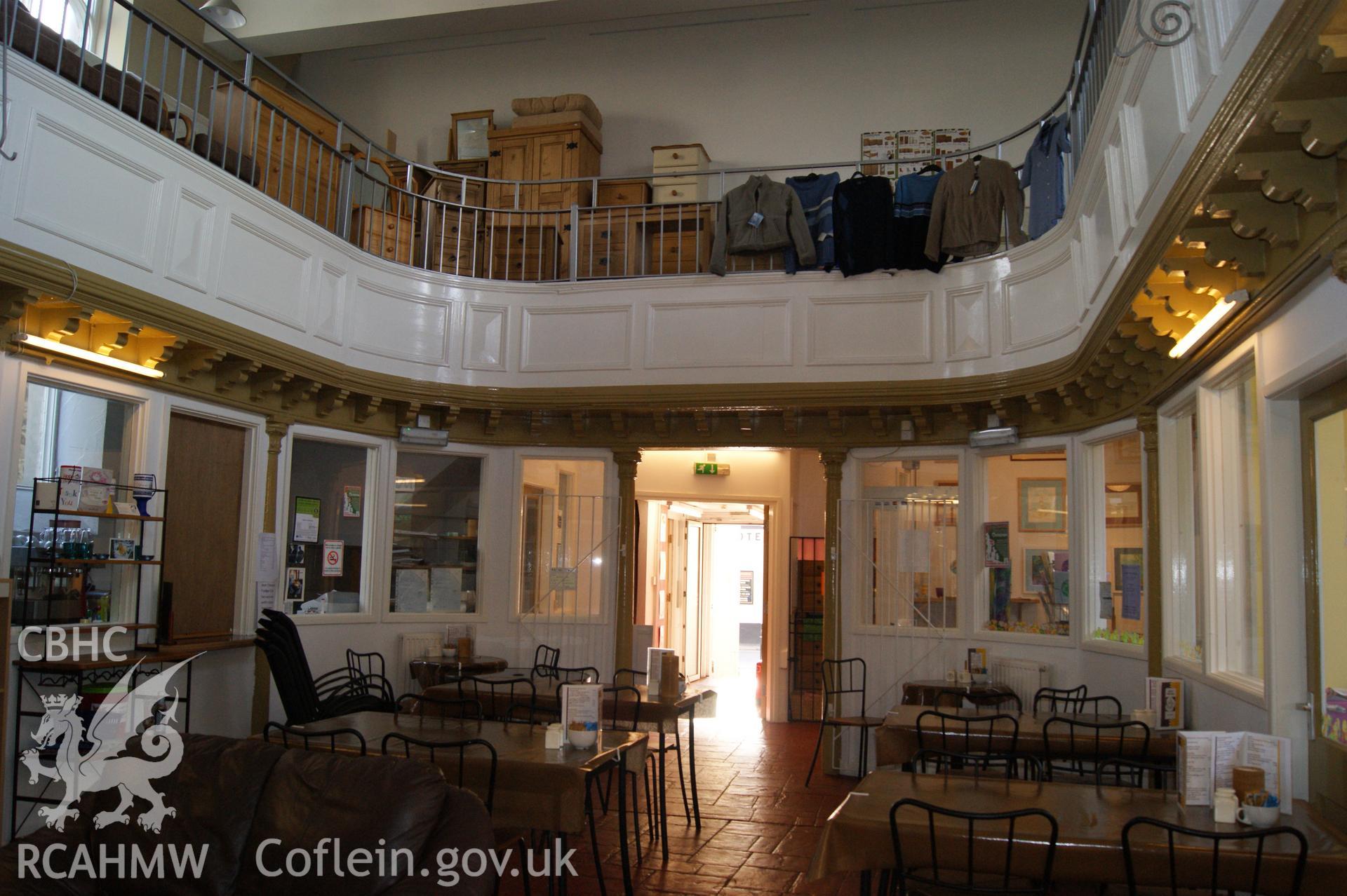 Ebenezer Chapel interior showing gallery and corbelling