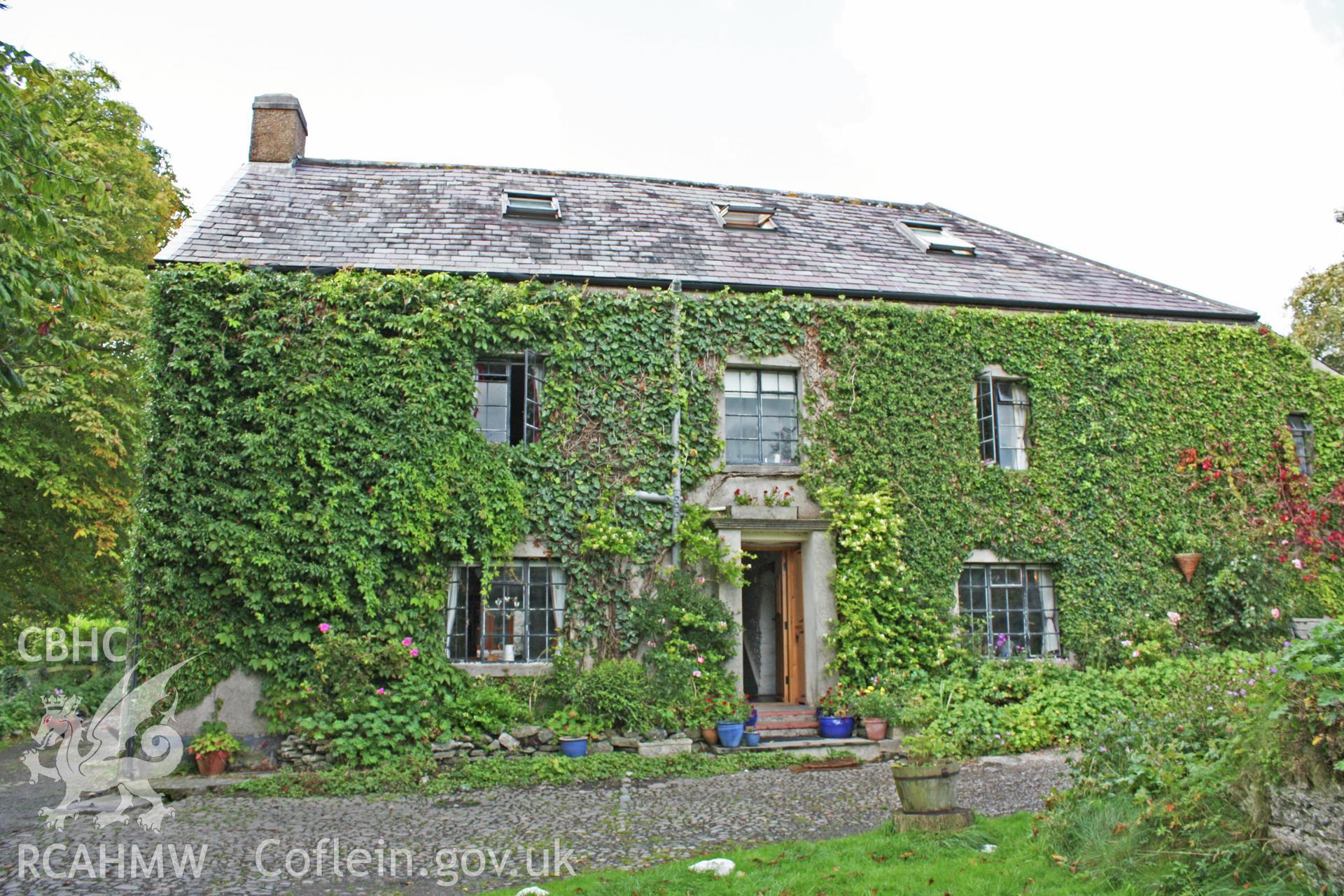 Glantywi House, exterior view, south elevation.