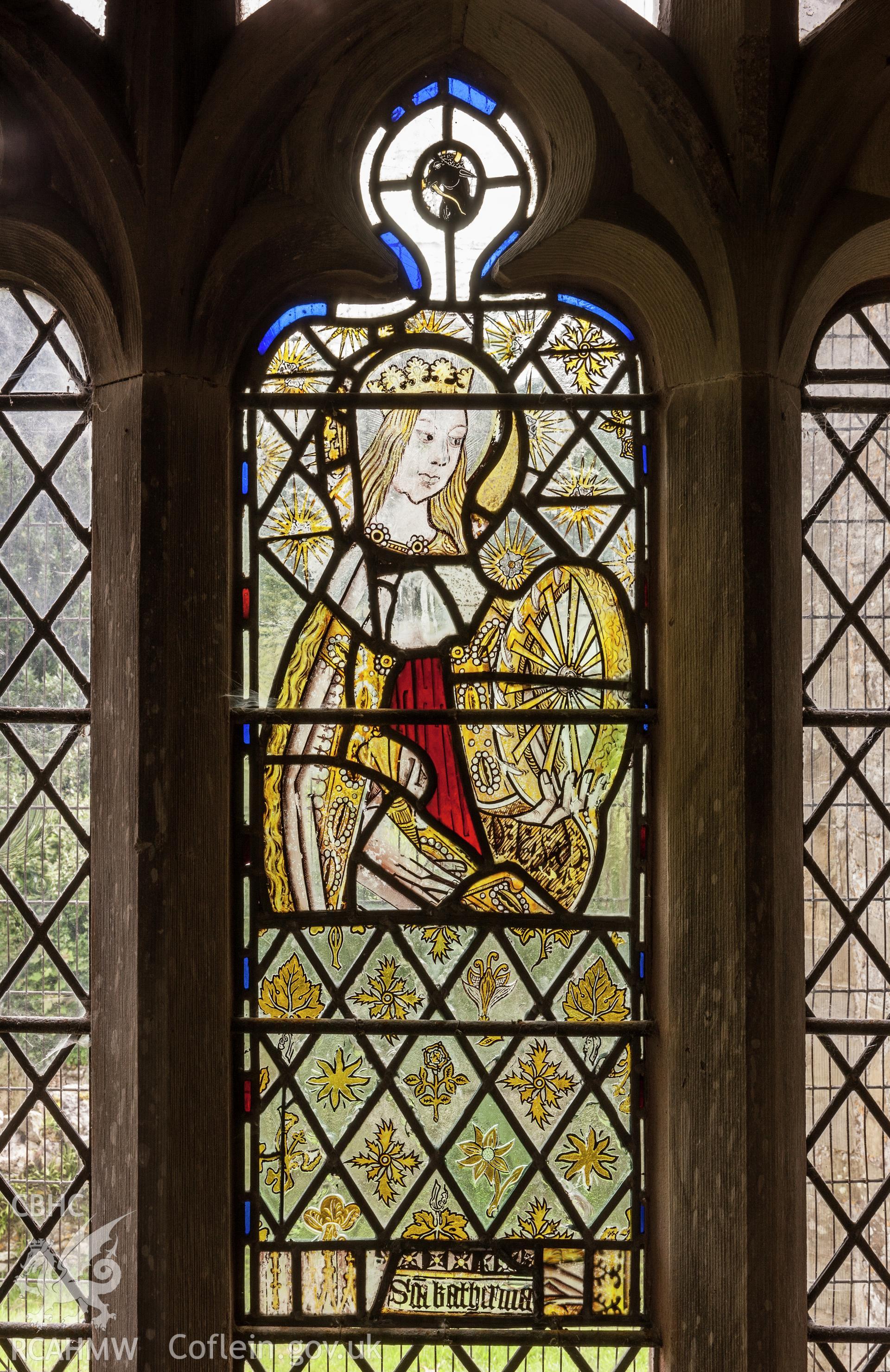 Stained Glass window, St Catherine.