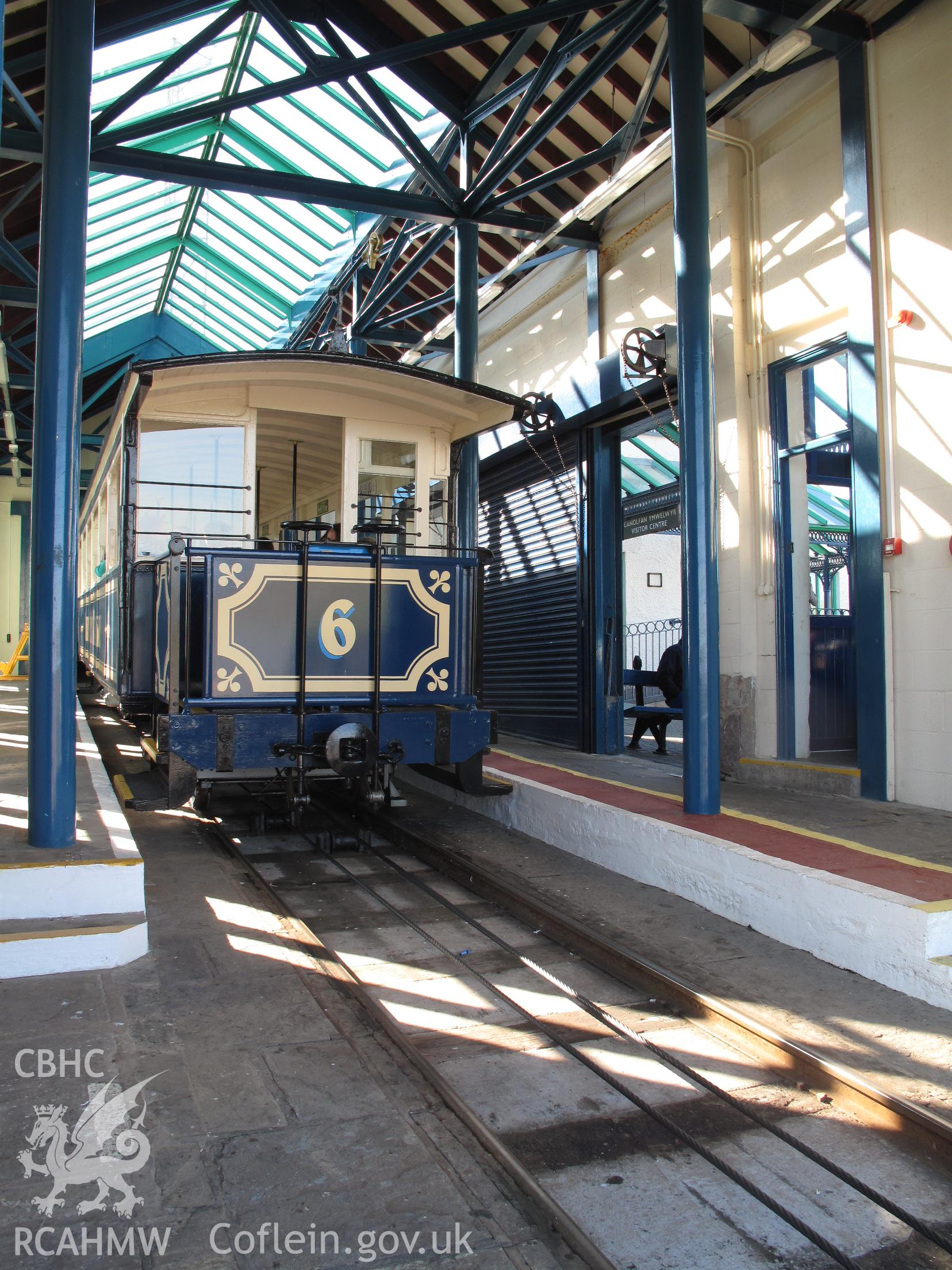 Interior view of the Summit Station, Great Orme Tramway, Llandudno, taken by Brian Malaws on 23 July 2011.