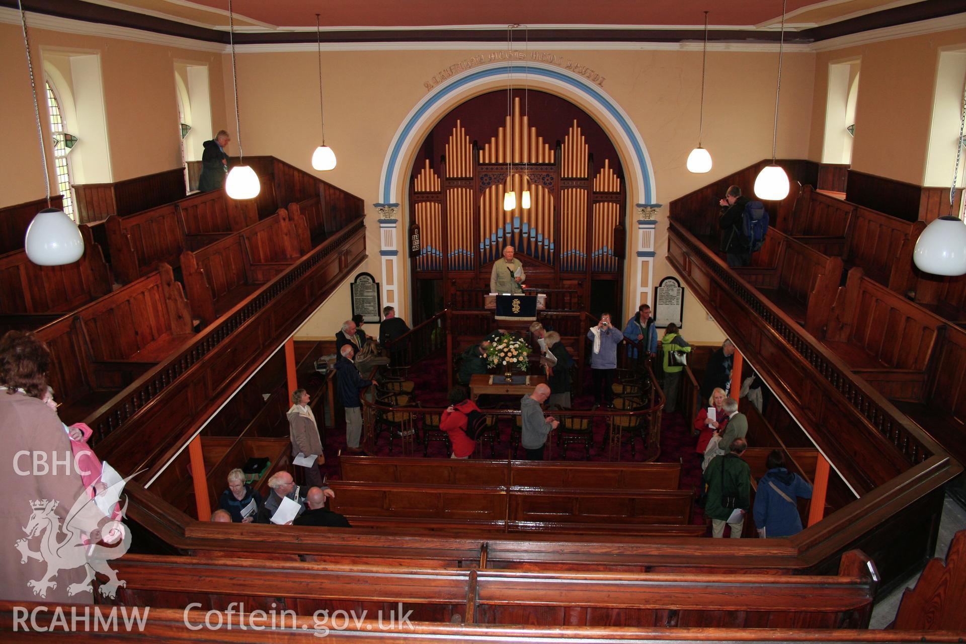 Internal, view from balcony towards pulpit & organ