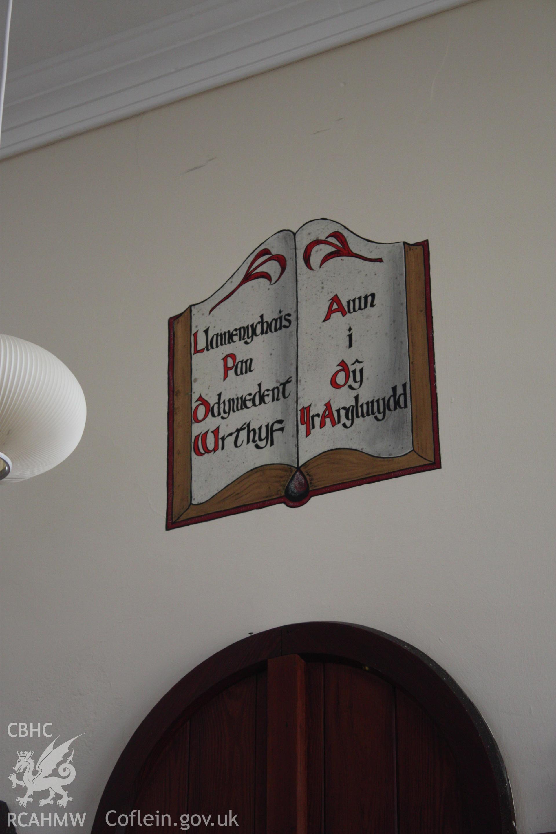 Interior, painted mural