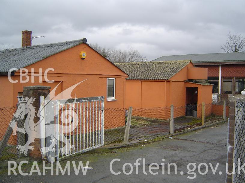 Detail of Park Road Barracks, Ruthin, from the east.
