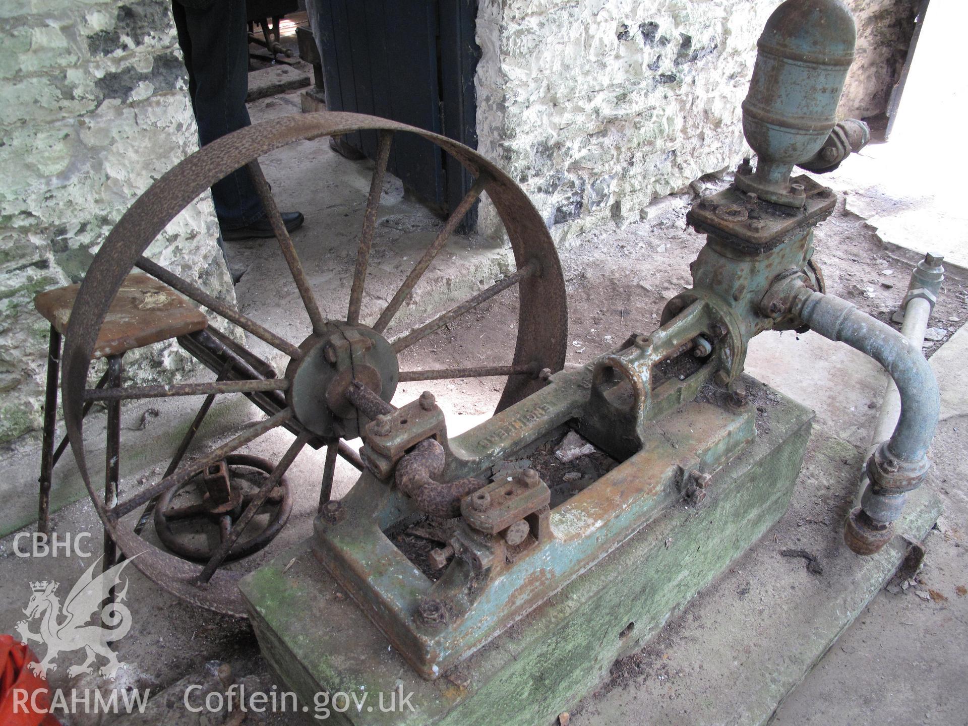 Old pump at Dynefwr Park Pumping House, Llandeilo, taken by Brian Malaws on 24 April 2010.