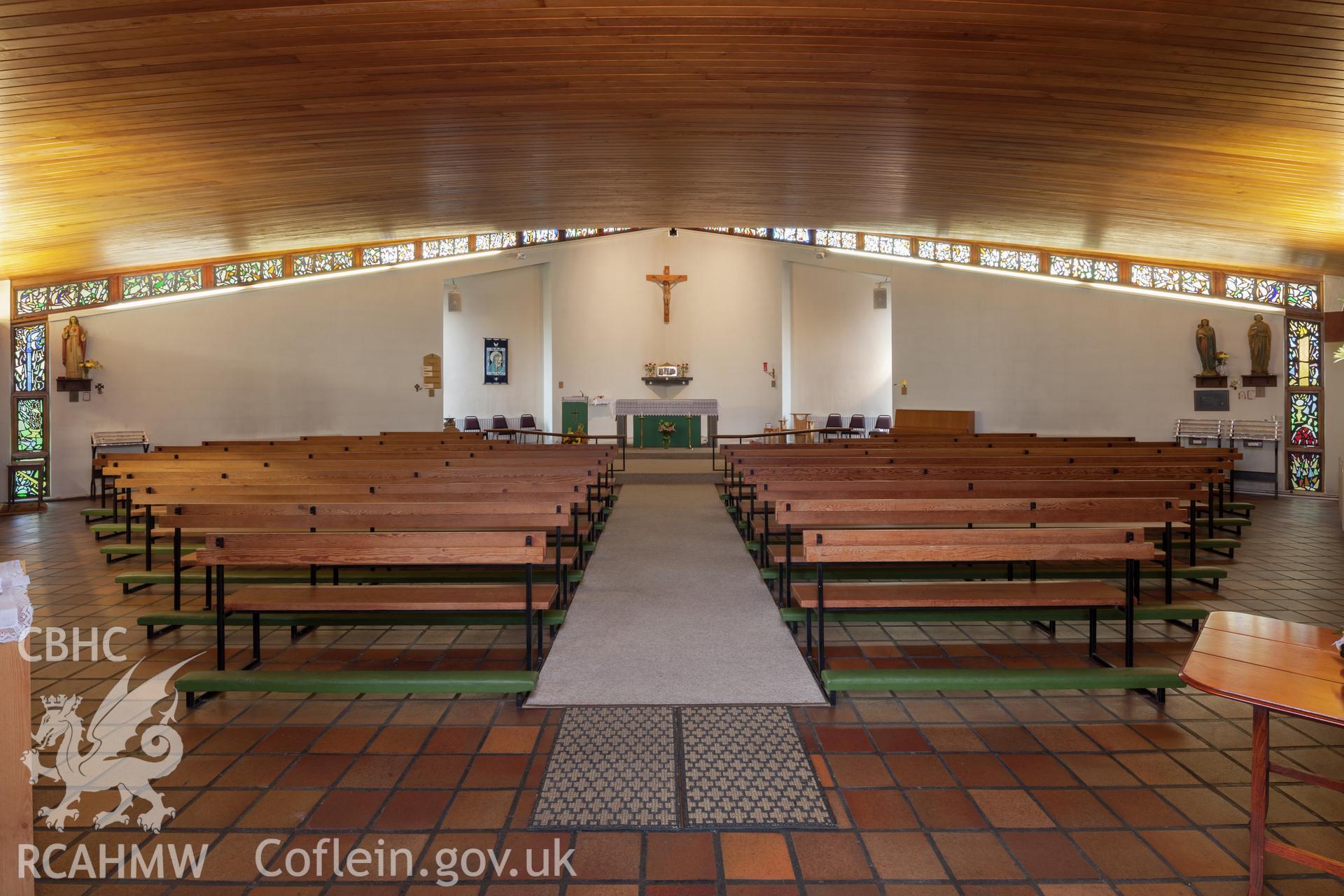 Interior looking southeast, internal lighting
