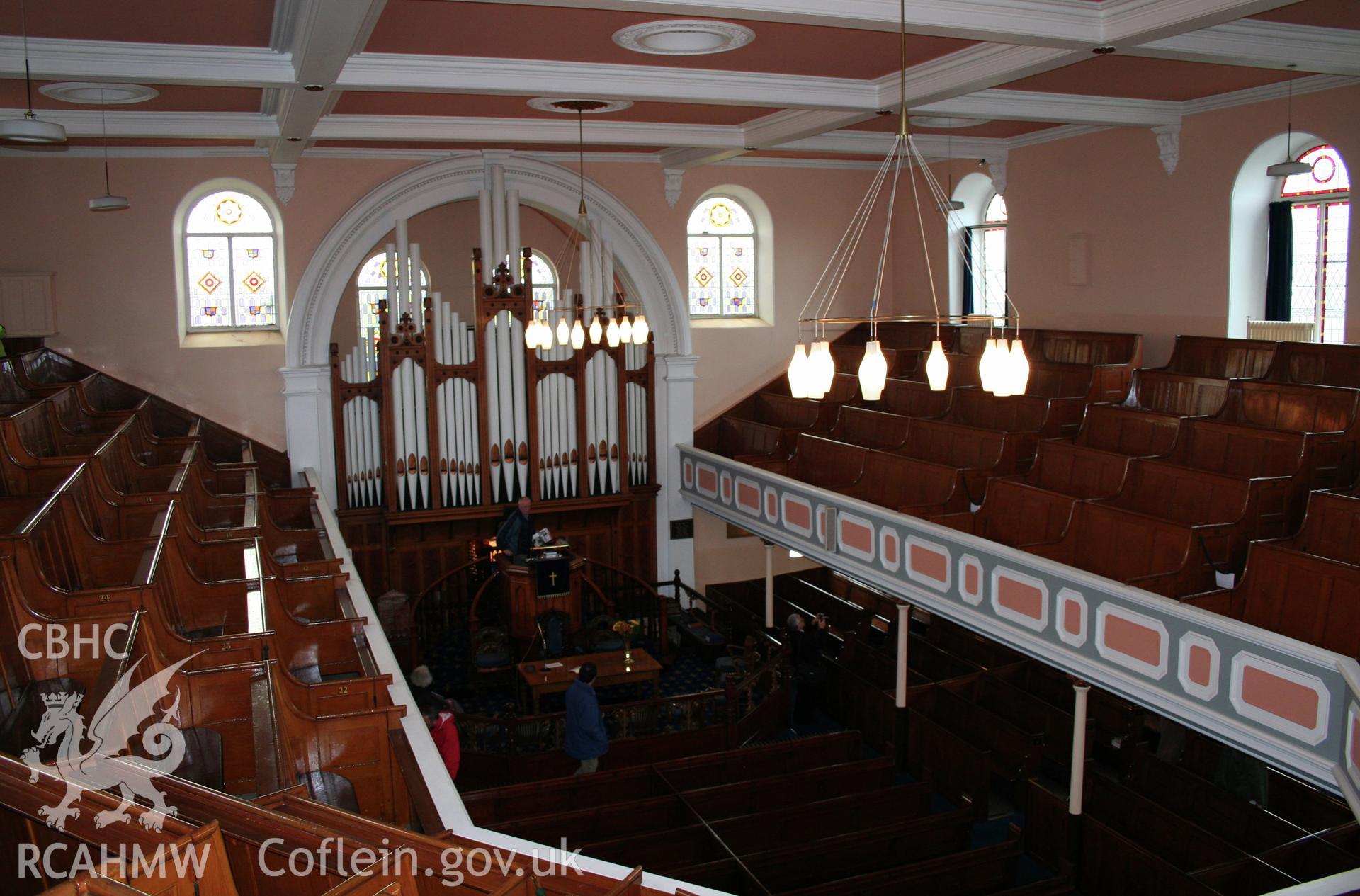 Interior, view towards organ & pulpit from gallery
