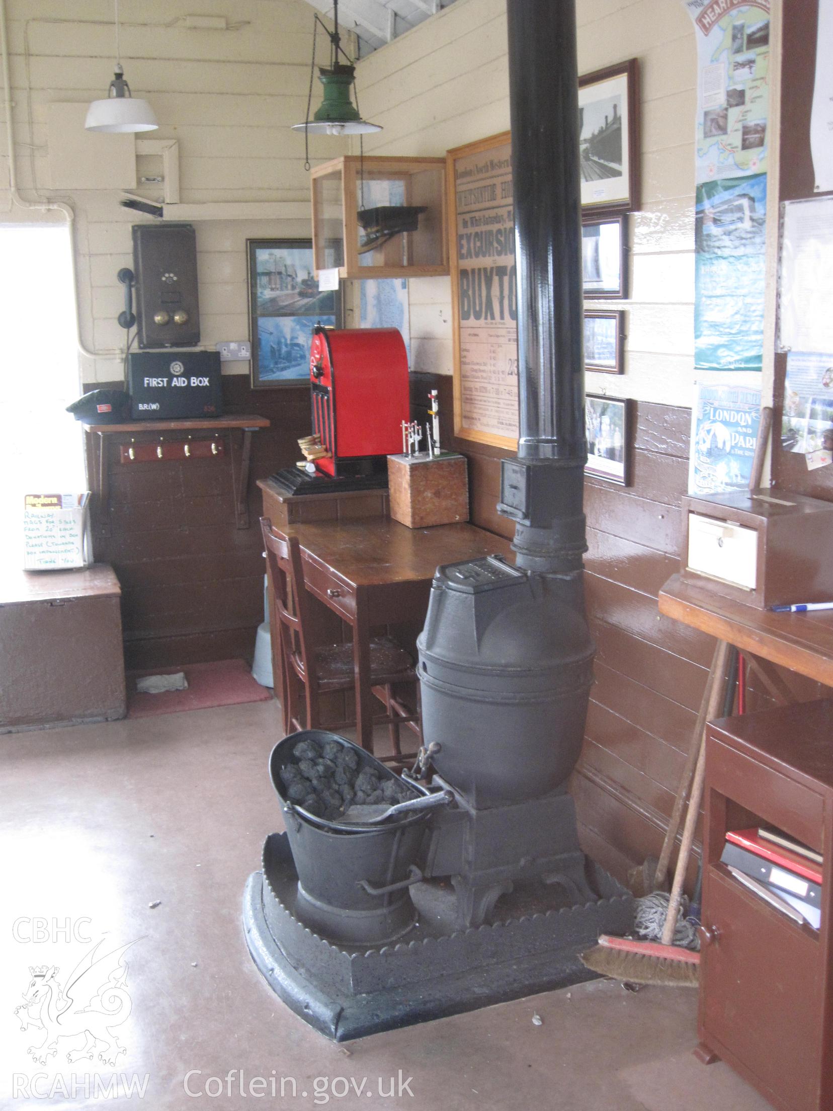 Interior view of Llandrindod Wells No.1 Signal Box.