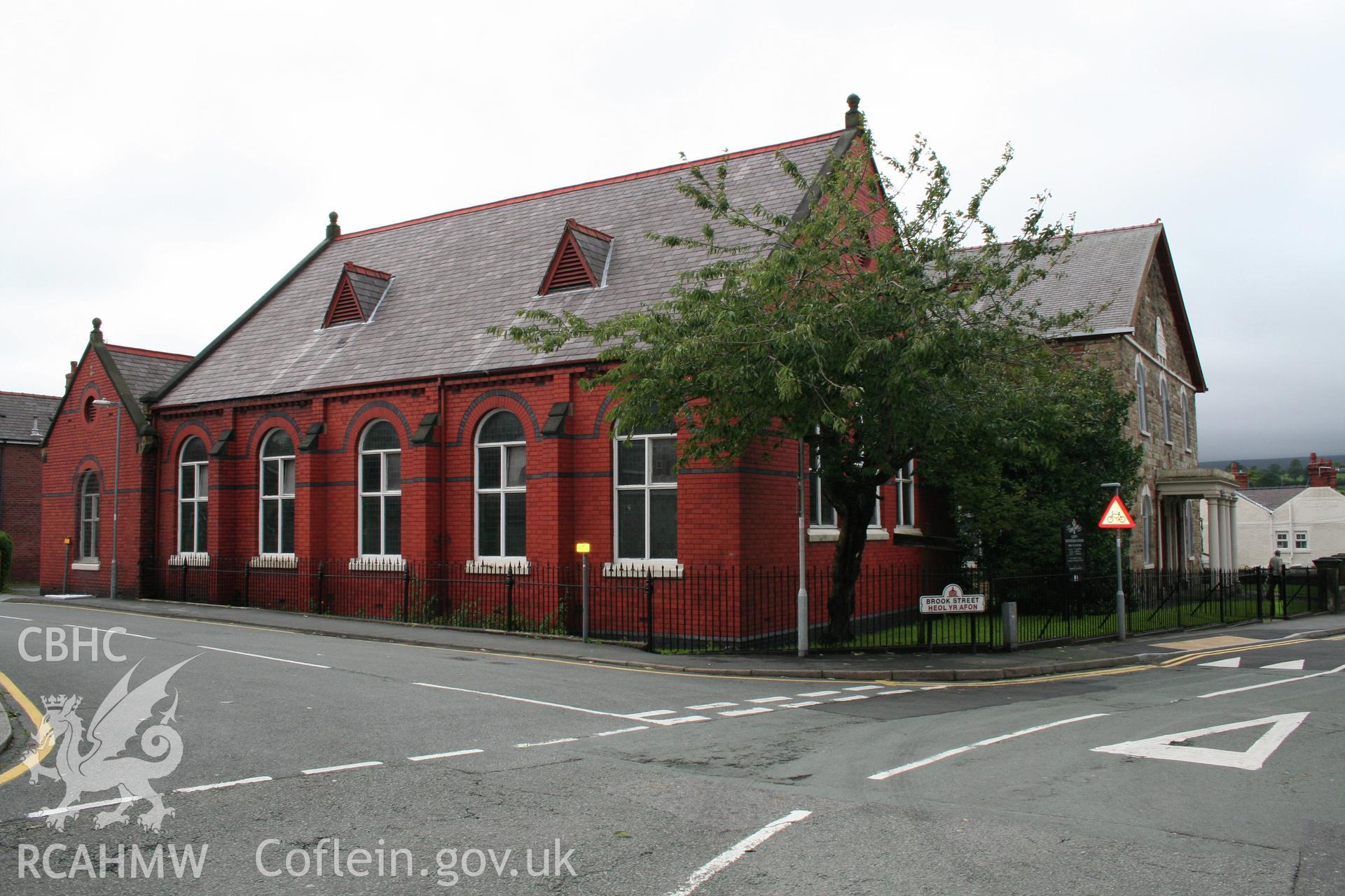 Exterior, east elevation of Sunday School