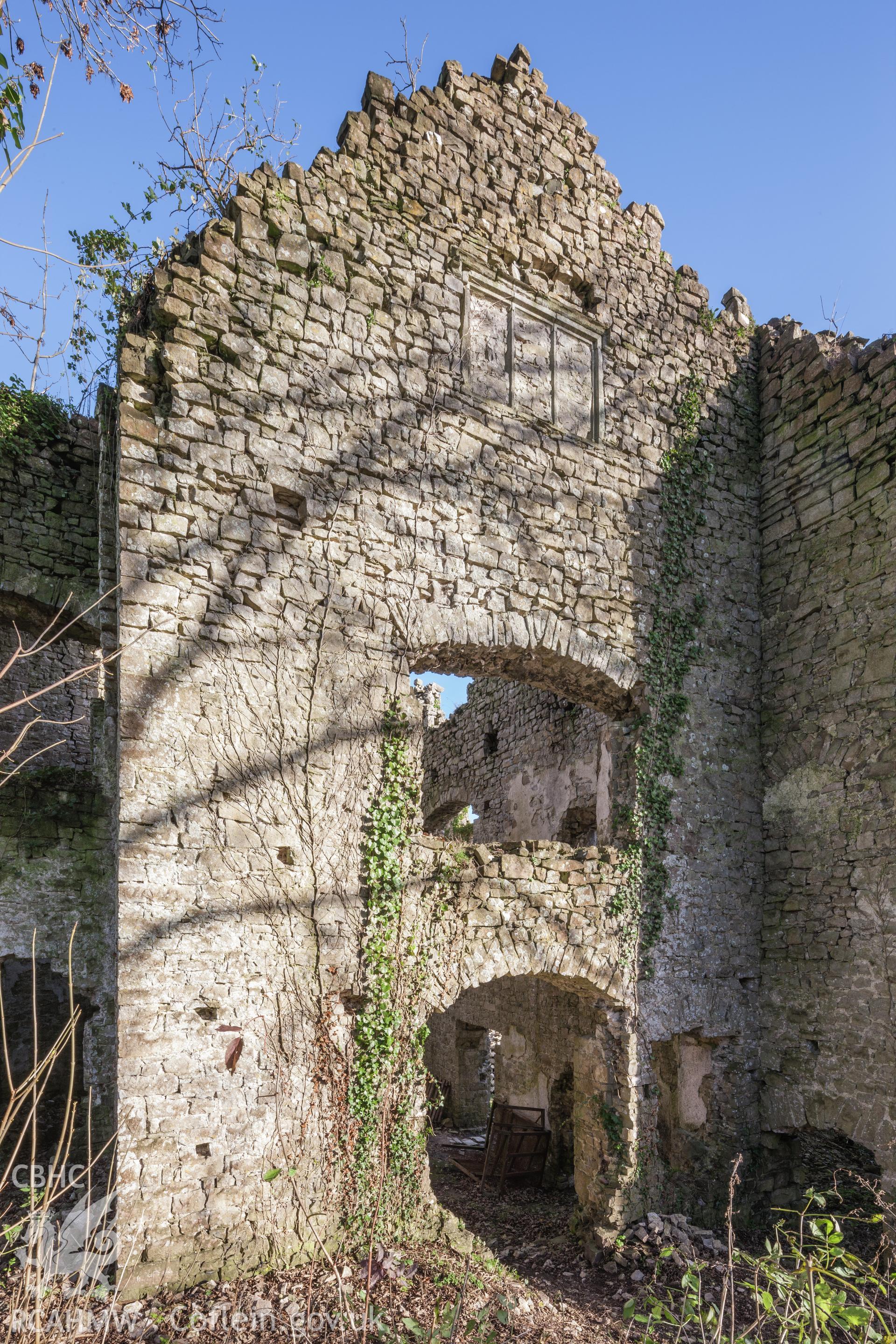 View of hall service(?) room from the west