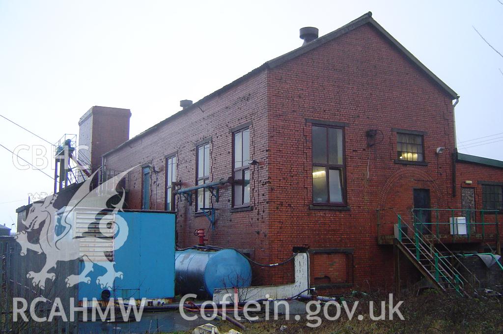 Tower Colliery compressor house from the southwest, taken by Brian Malaws on 14 January 2008.